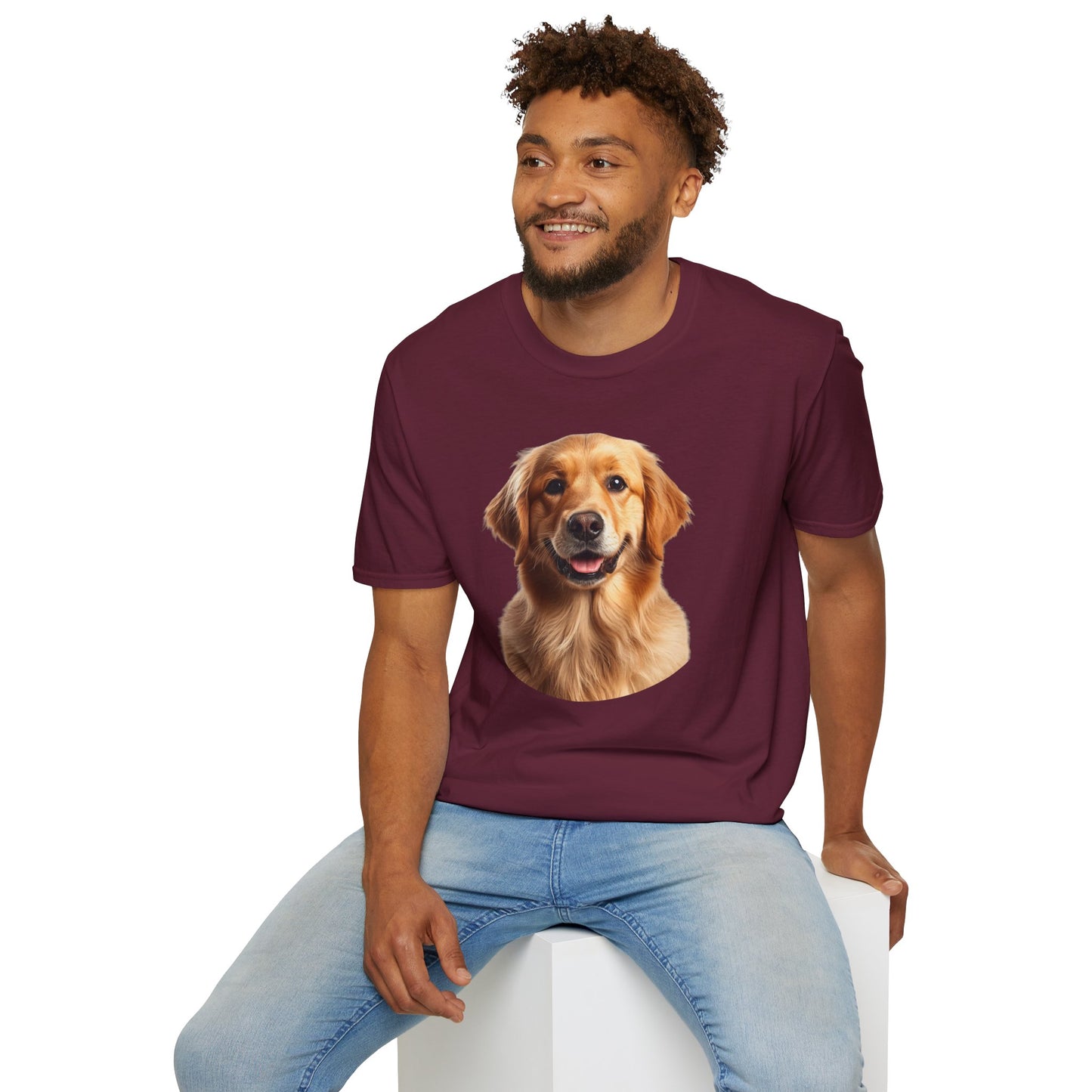 Golden Retriever Dog Portrait Shirt – Lab Dog Lover Gift, Cute Dog Mom Tee, Dog Dad Shirt, Pet Breed Apparel