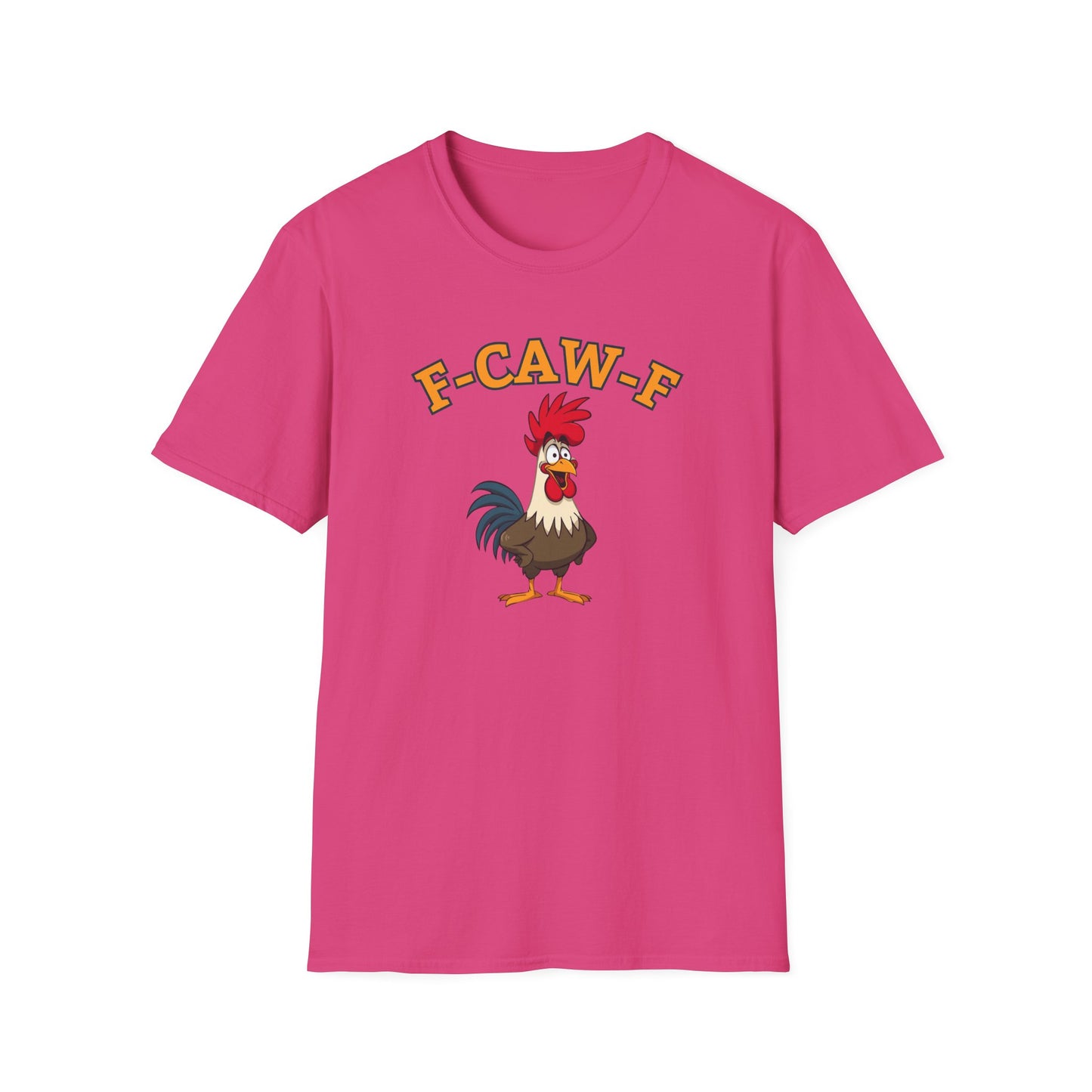 Funny F-CAW-F Rooster T-Shirt, Rooster Lover Shirt, Chicken Tee, Humorous Top, Fun Bird Apparel, Gift for him, Gift for her, Funny Shirt