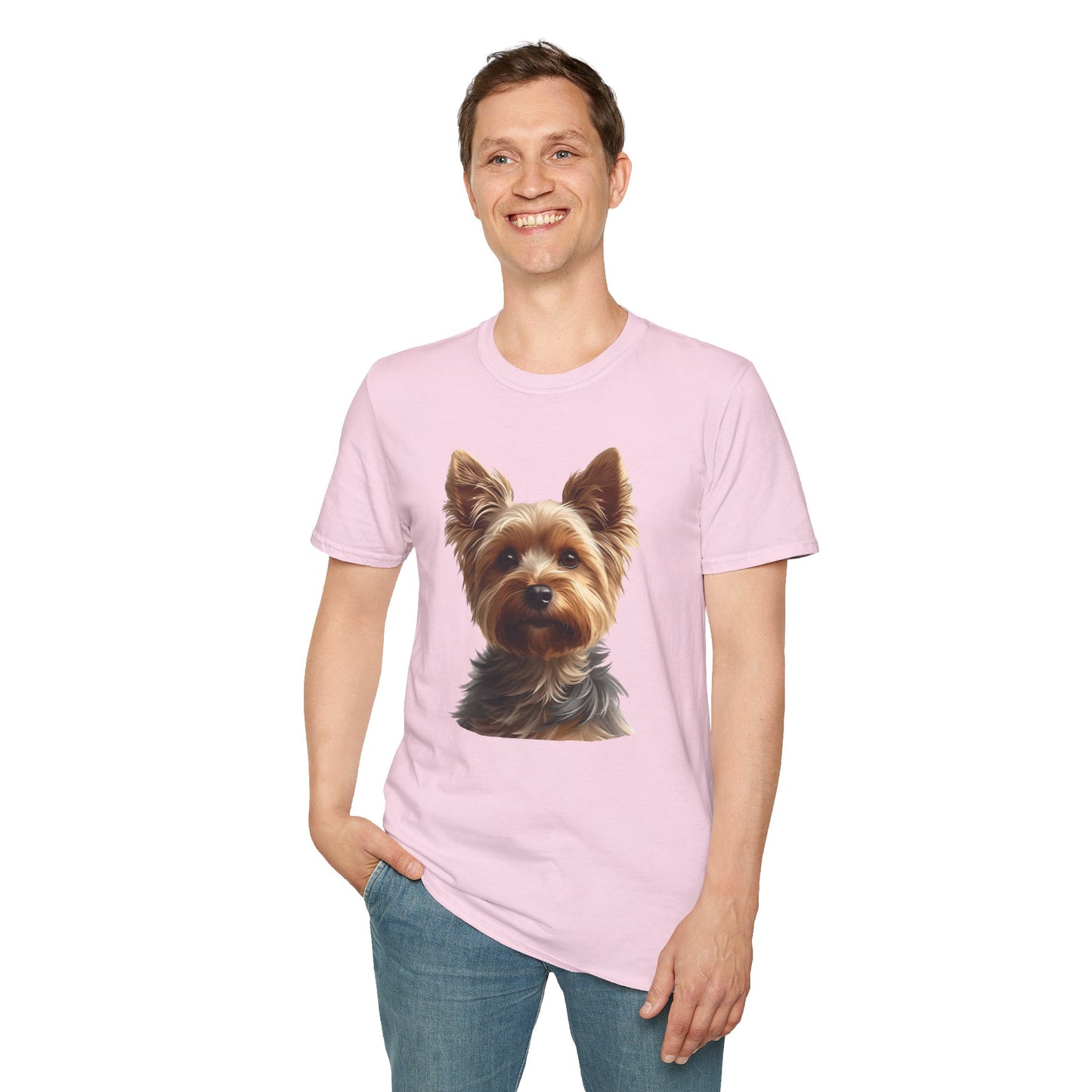 Yorkshire Terrier Dog Portrait Shirt – Yorkie Dog Lover Gift, Cute Dog Mom Tee, Dog Dad Shirt, Pet Breed Apparel