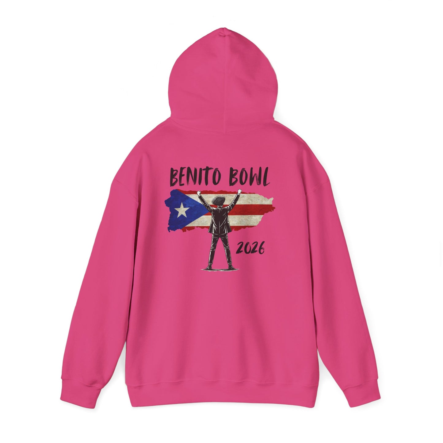 Benito Bowl PR Flag 2026 Hoodie, Benito Bowl XL, Football Fan Gift, Puerto Rico Boricua Heritage Culture Pride Hoodie