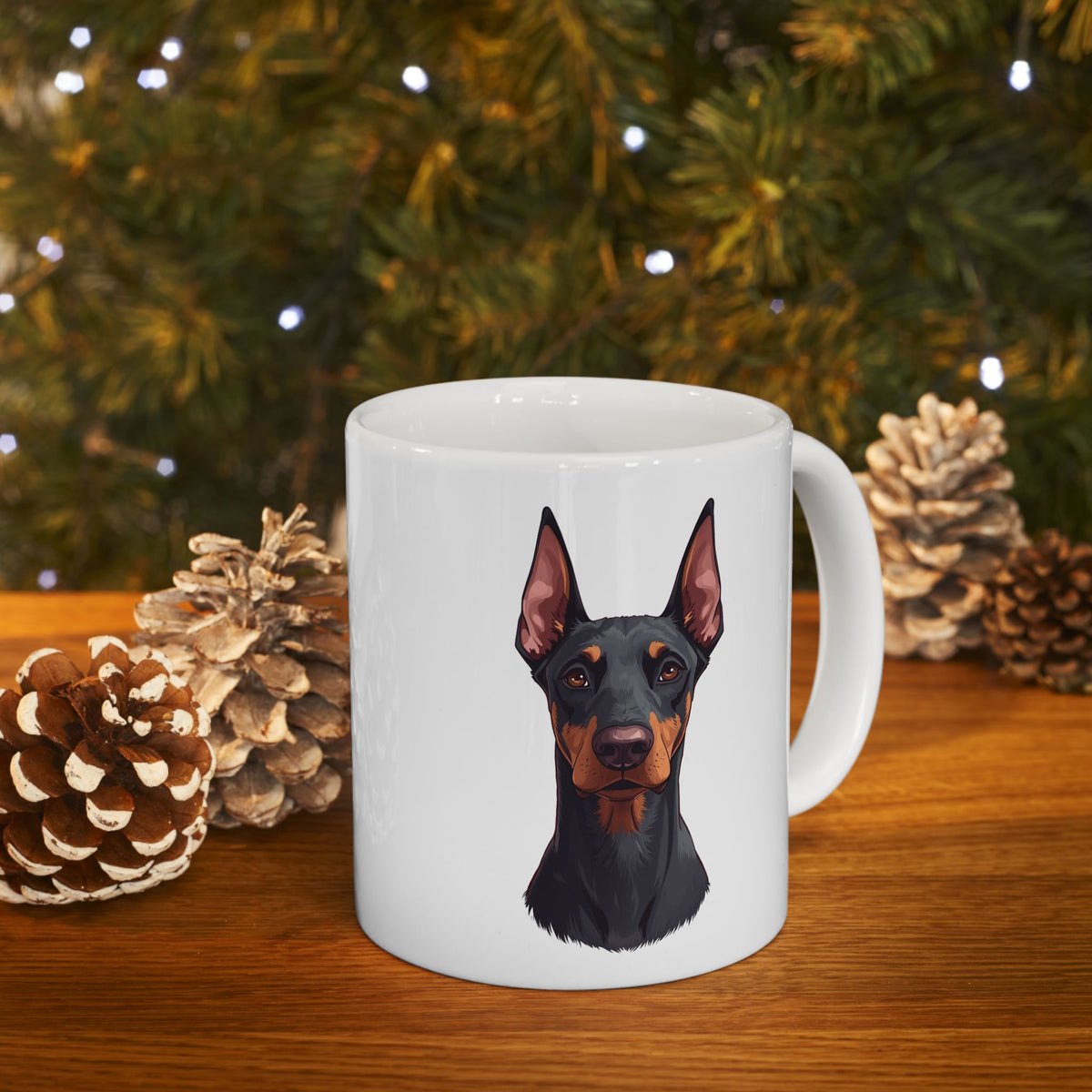 Doberman Mug, Doberman Pinscher Coffee Mug, Dog Lover Gift, Doberman Mom Dog Dad Mug, Pet Parent Cup 11oz or 15oz, Dog Lover Gift