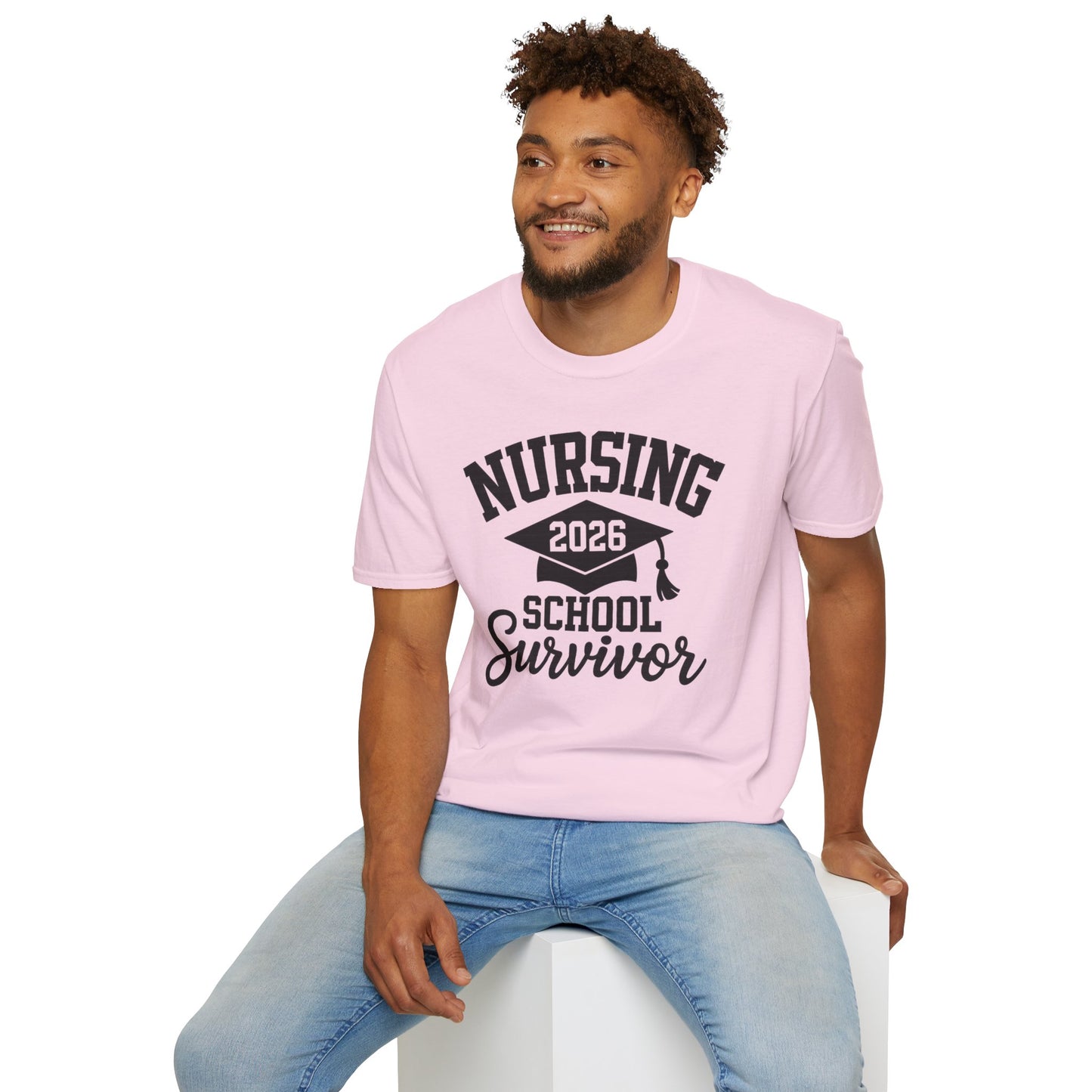 Nursing 2026 School Survivor T-Shirt, Nurse Graduation Shirt, RN Student Gift, Nursing School Grad Tee