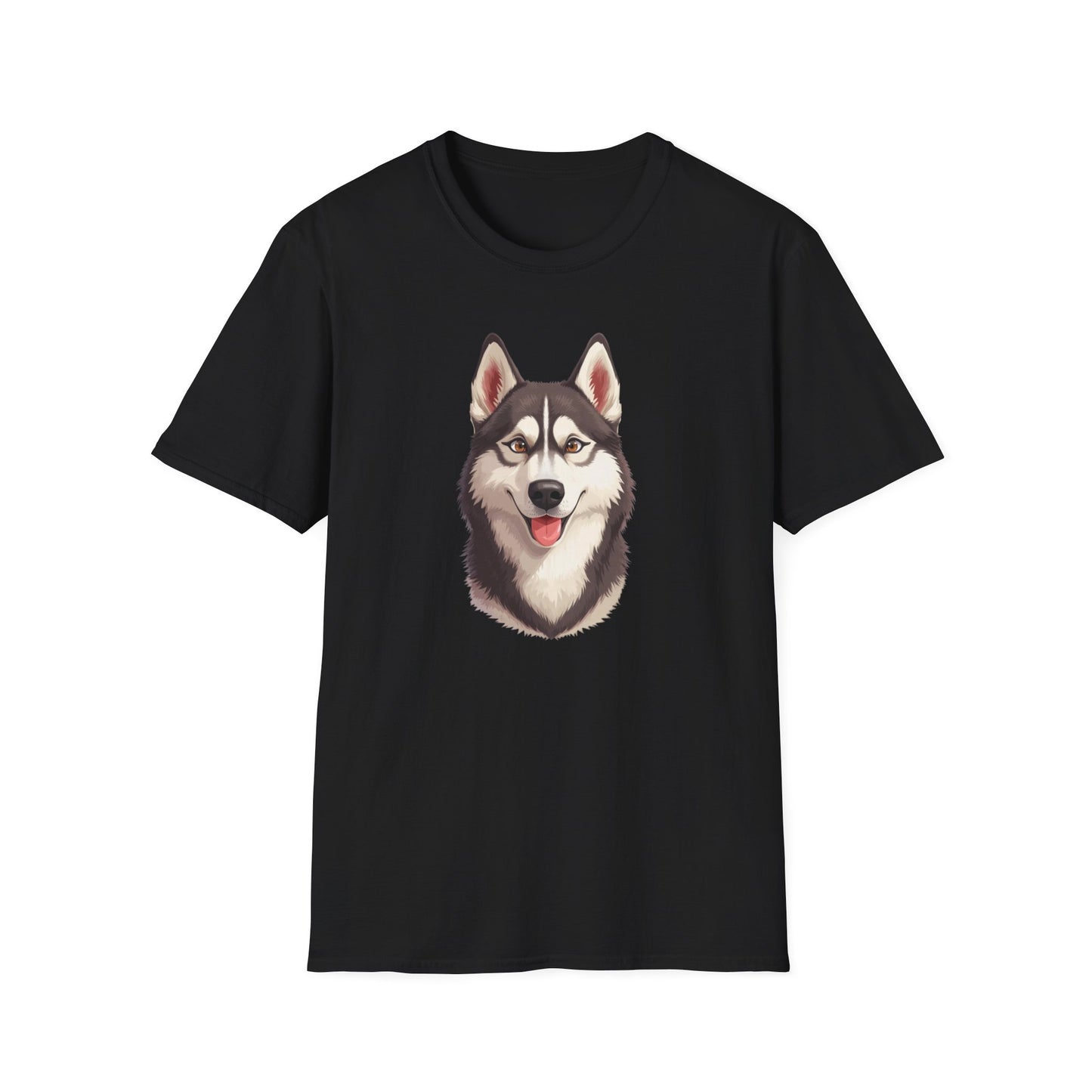 Siberian Husky Dog Portrait Shirt – Husky Dog Lover Gift, Cute Dog Mom Tee, Dog Dad Shirt, Pet Breed Apparel