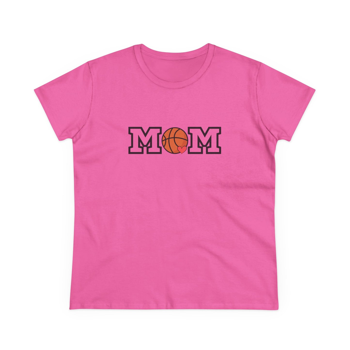 Basketball Mom Shirt, Sports Mom Gift, Cotton T-Shirt, Basketball Fan Apparel, Mother's Day Tee, Mom loves Basketball, Sports Mom