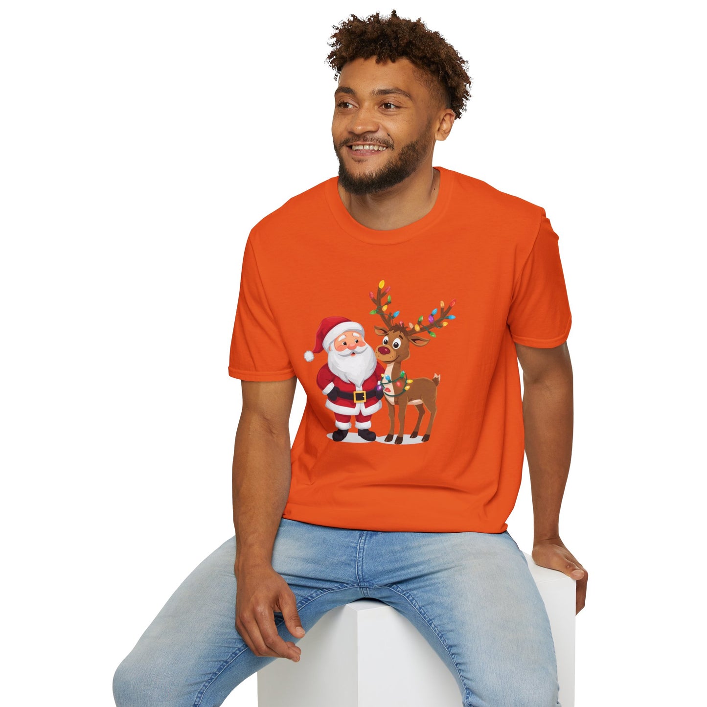Santa and Rudolph Shirt, Family Christmas Shirts, Christmas T Shirt, Holiday Shirt, Cute Xmas Shirt for the family, Holiday Gift