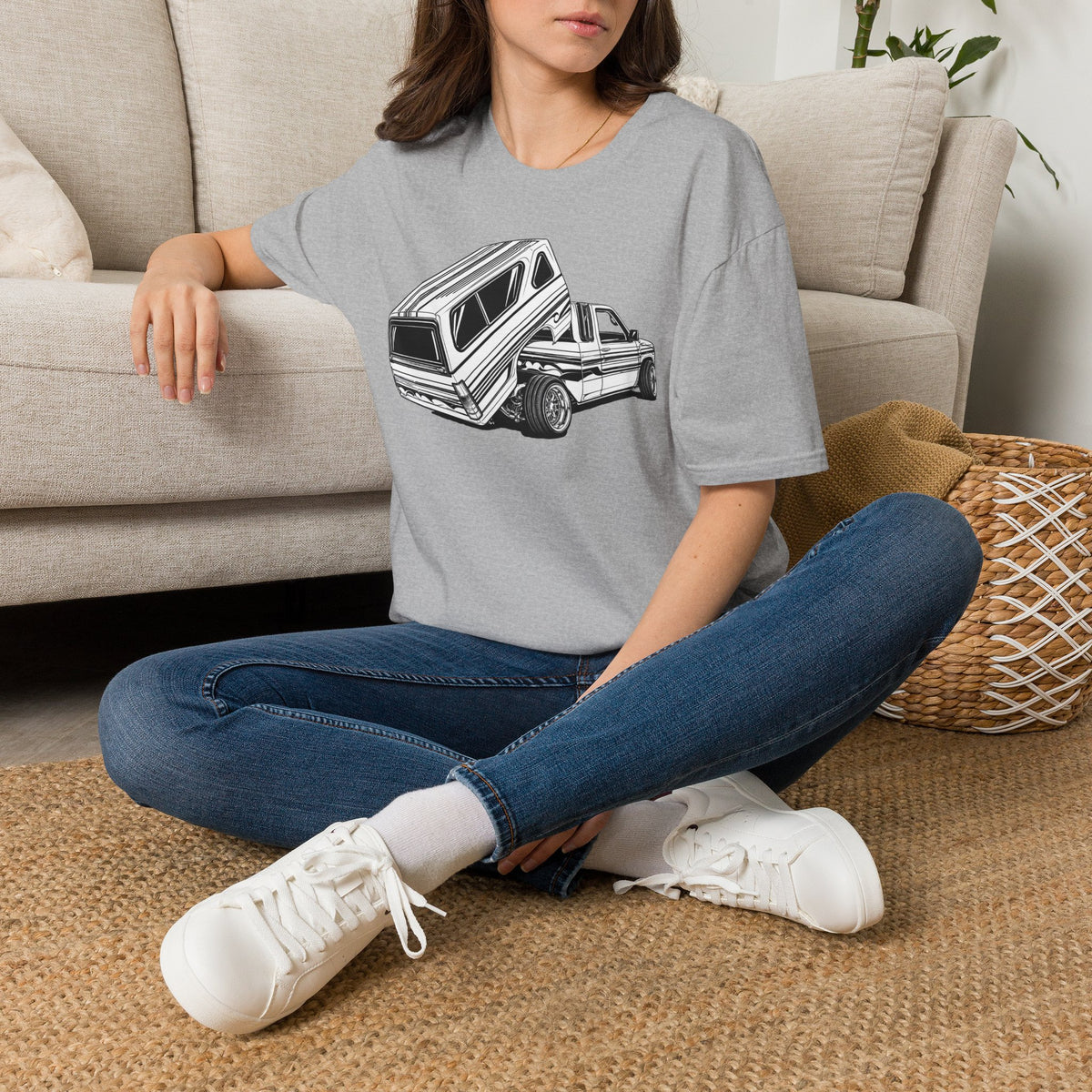 Mini Truck Lowrider Shirt, Lowrider Bed Dancer Truck T-Shirt, Custom Lowered Truck Tee, Car Enthusiast Gift