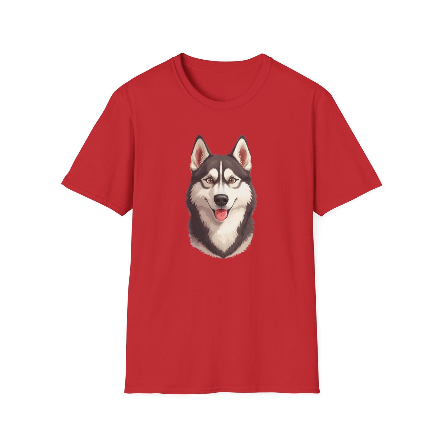 Siberian Husky Dog Portrait Shirt – Husky Dog Lover Gift, Cute Dog Mom Tee, Dog Dad Shirt, Pet Breed Apparel