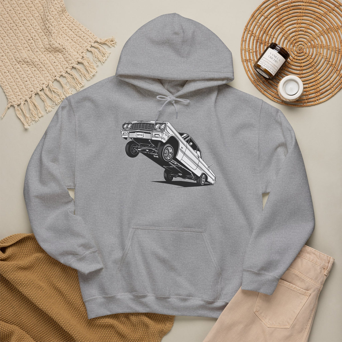 Classic Car Hoodie, Lowrider Car Hoodie, Vintage Auto Hoodie, Car Enthusiast Sweatshirt, Unisex Automotive Hoodie
