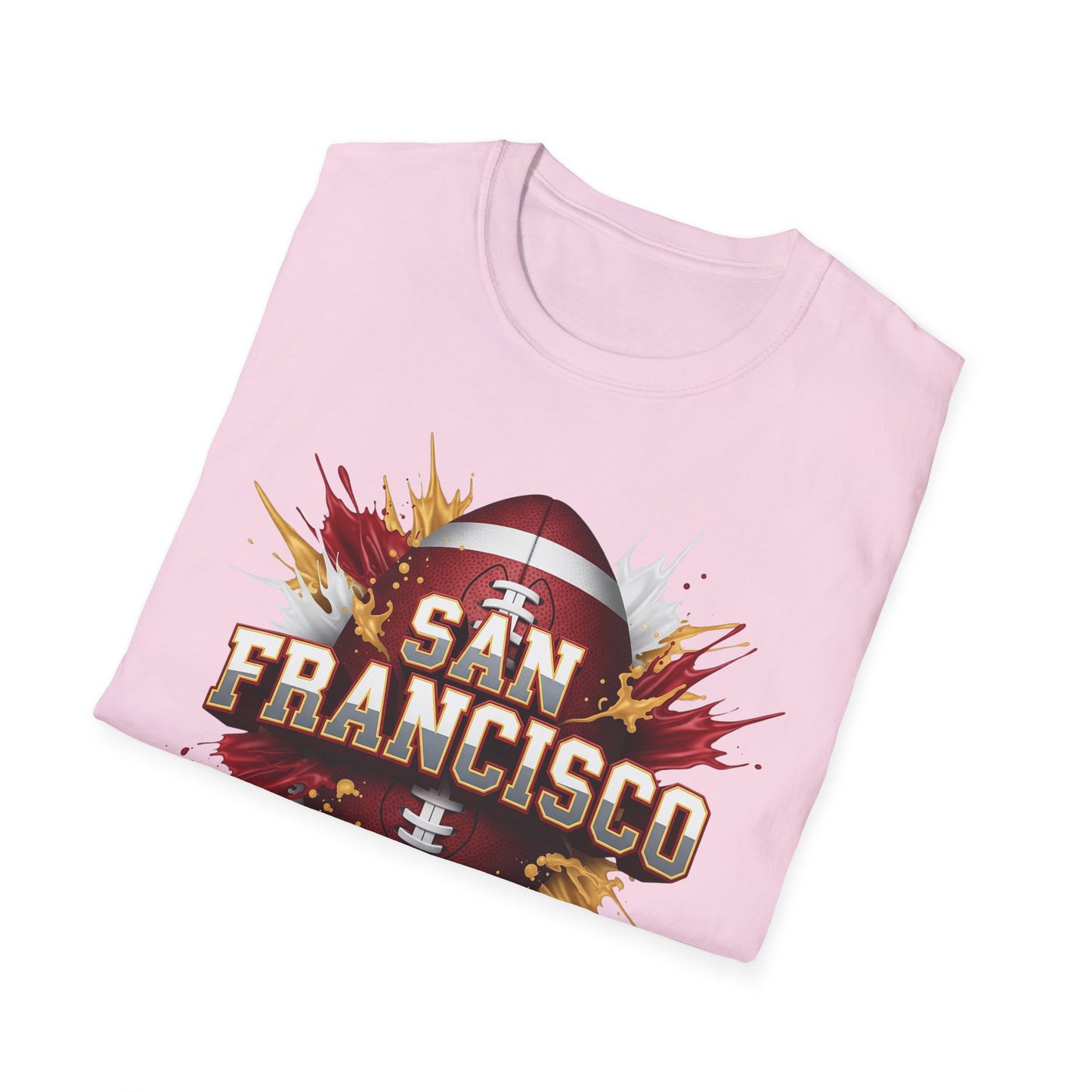 San Francisco Football Unisex T-Shirt, San Francisco Team Tee, Football Gift for San Francisco Fans, Game Day Shirt, Sports Fan Apparel