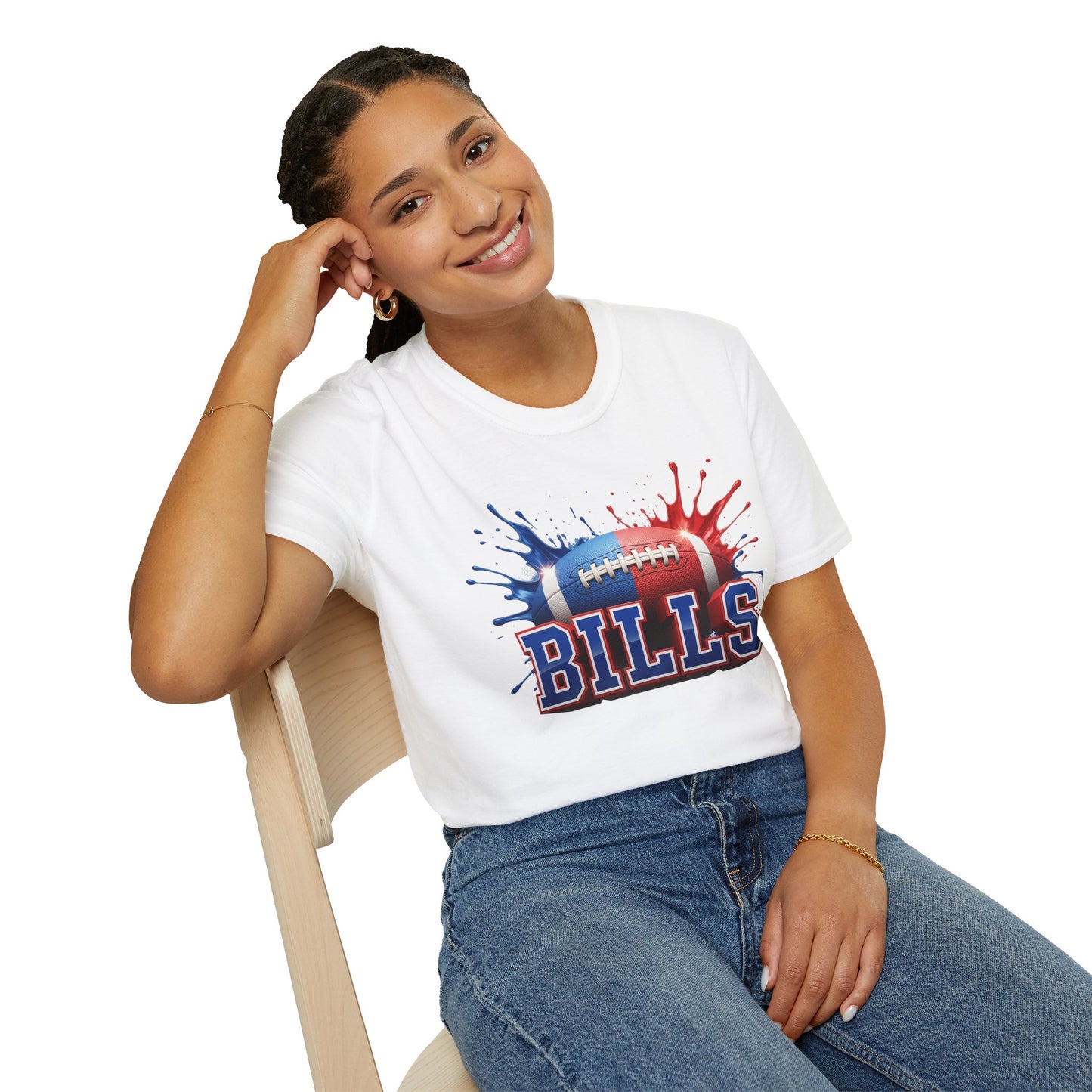 Buffalo Football Unisex T-Shirt, Buffalo Team Tee, Football Gift for Buffalo Fans, Game Day Shirt, Sports Fan Apparel Football Tee