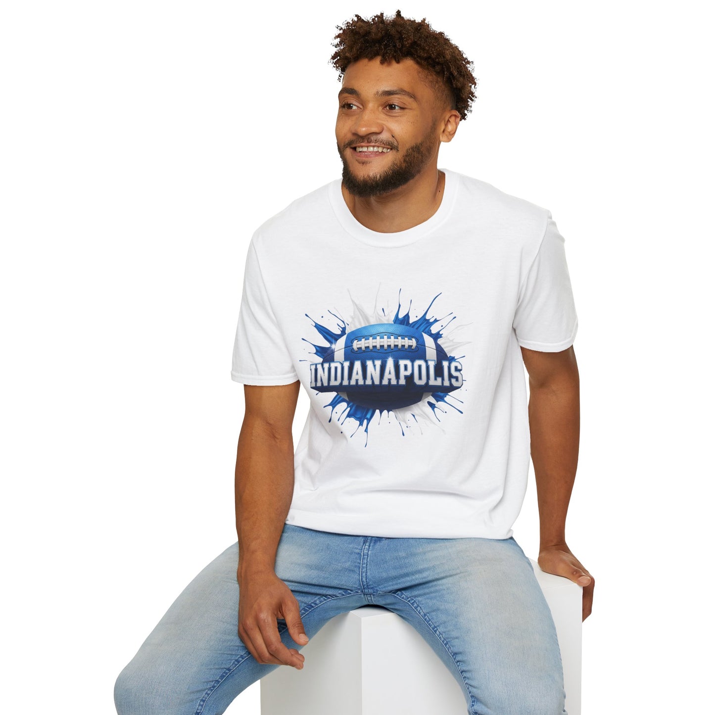 Indianapolis Football Unisex T-Shirt, Indianapolis Team Tee, Football Gift for Indianapolis Fans, Game Day Shirt, Sports Fan Apparel Tee
