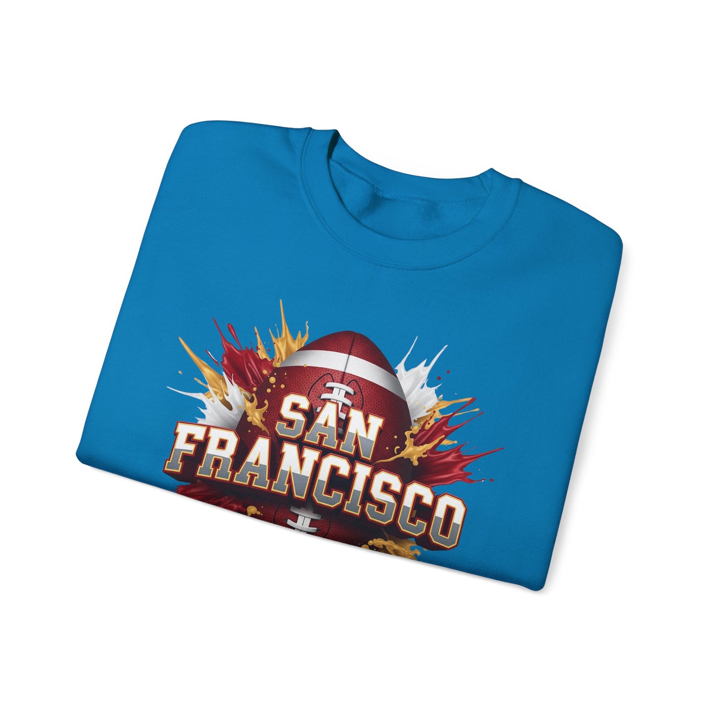 San Francisco Football Sweatshirt, San Francisco Team Sweatshirt, Football Gift for San Fran Fans, Game Day Fan Apparel, Football Fan Gift