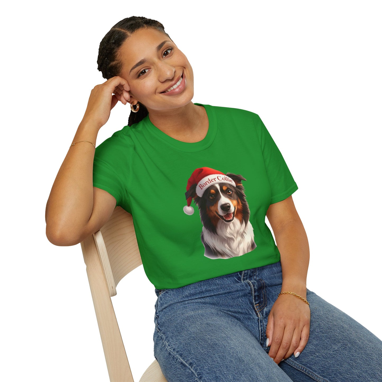 Border Collie Dog Portrait Shirt – Border Collie Dog Lover Gift, Cute Dog Mom Tee, Dog Dad Shirt, Pet Breed Apparel
