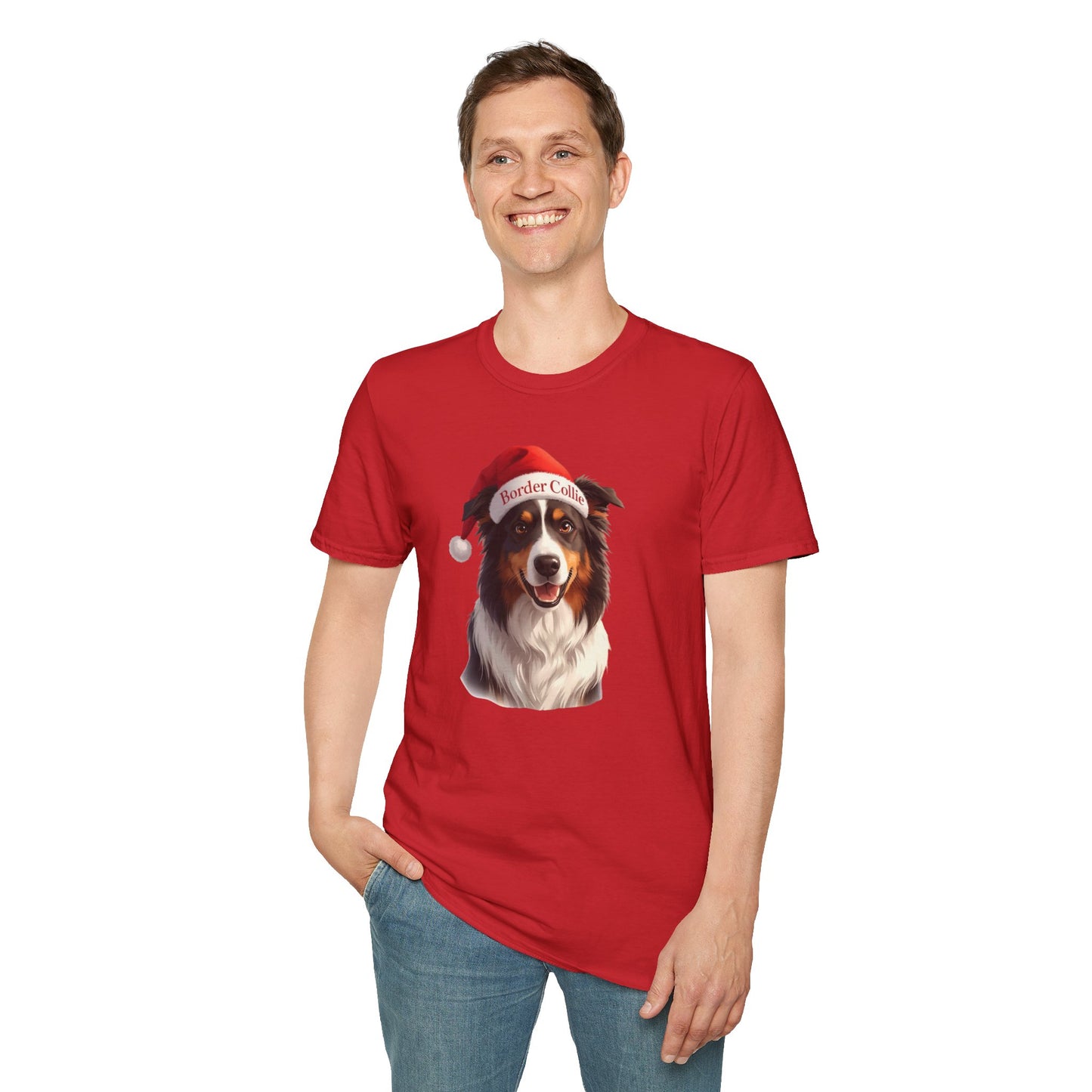 Border Collie Dog Portrait Shirt – Border Collie Dog Lover Gift, Cute Dog Mom Tee, Dog Dad Shirt, Pet Breed Apparel