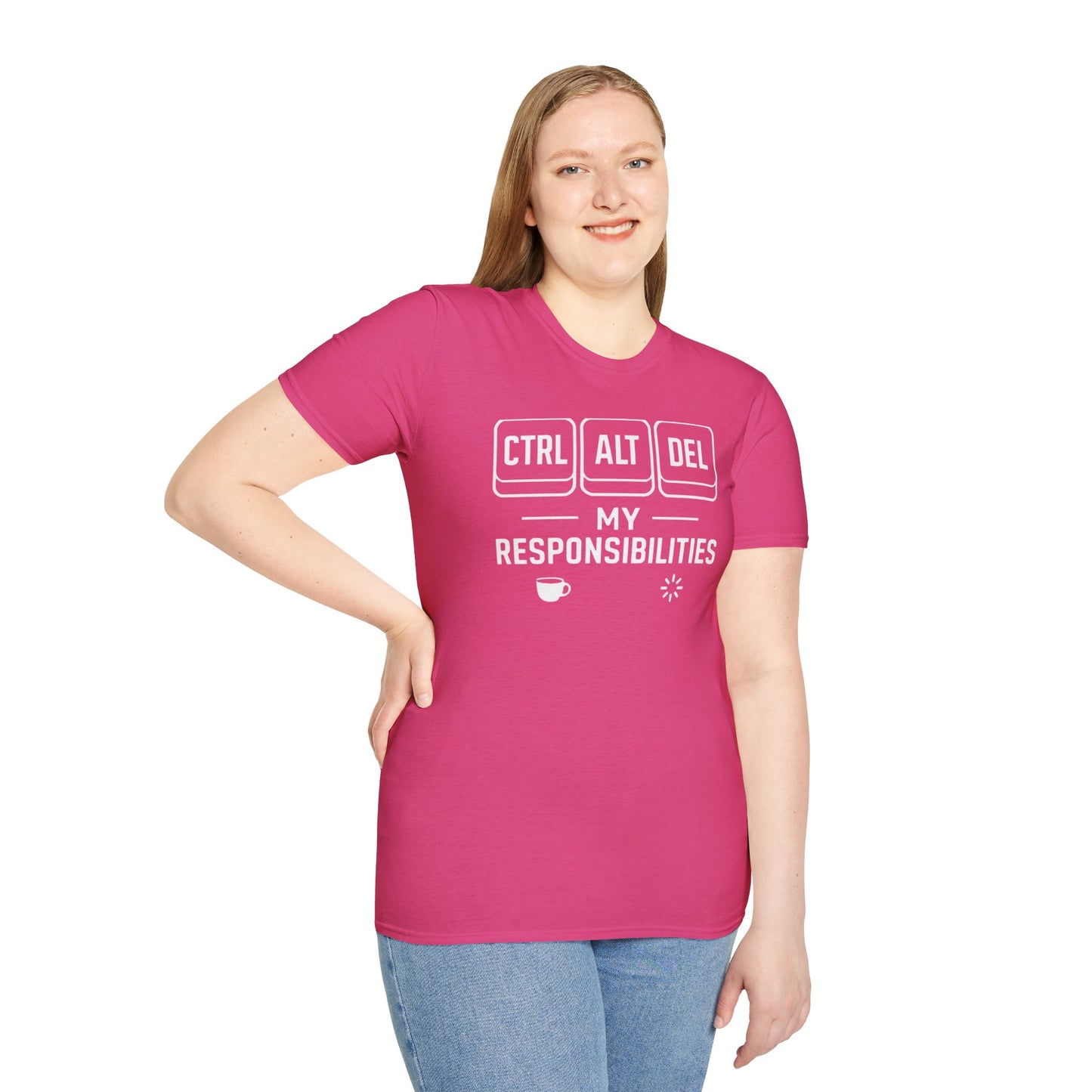Funny Programmer Shirt, Ctrl Alt Del My Responsibilities Tee, Tech Humor Shirt, Geek Gift, Computer Nerd Unisex Tee
