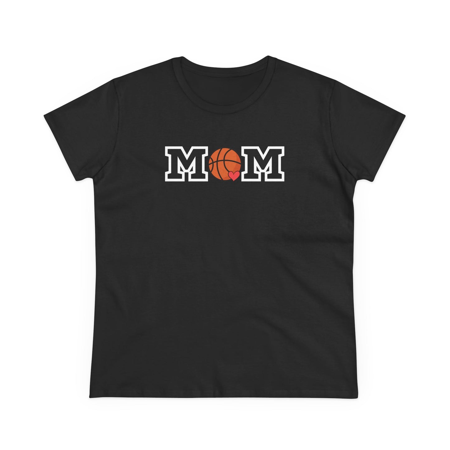Basketball Mom Shirt, Sports Mom Gift, Cotton T-Shirt, Basketball Fan Apparel, Mother's Day Tee, Mom loves Basketball, Sports Mom