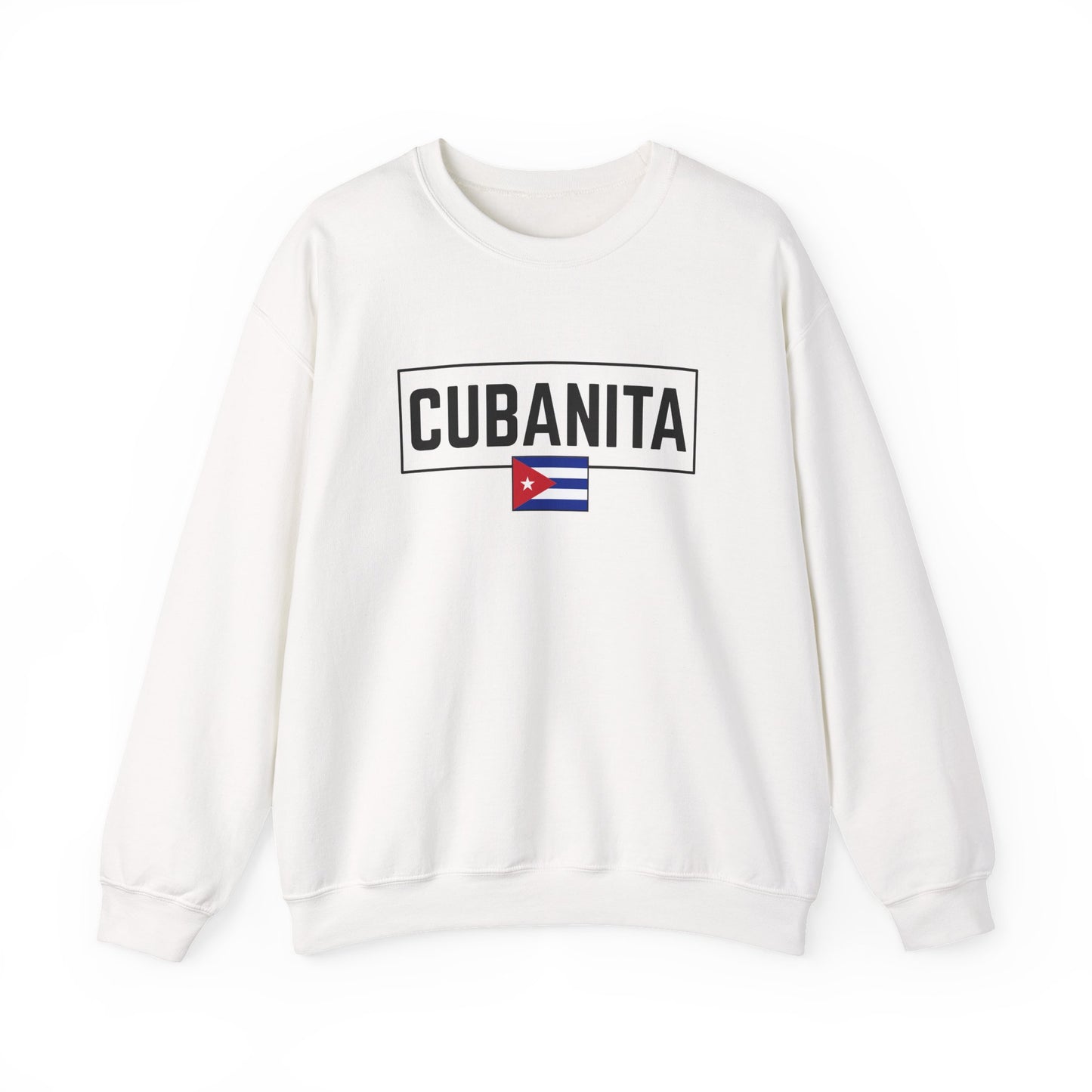 CUBANITA Sweatshirt – Cuban Flag Sweatshirt for Women, Latino Pride Sweatshirt, Cuba Heritage Top, Cuban Culture Graphic Sweatshirt