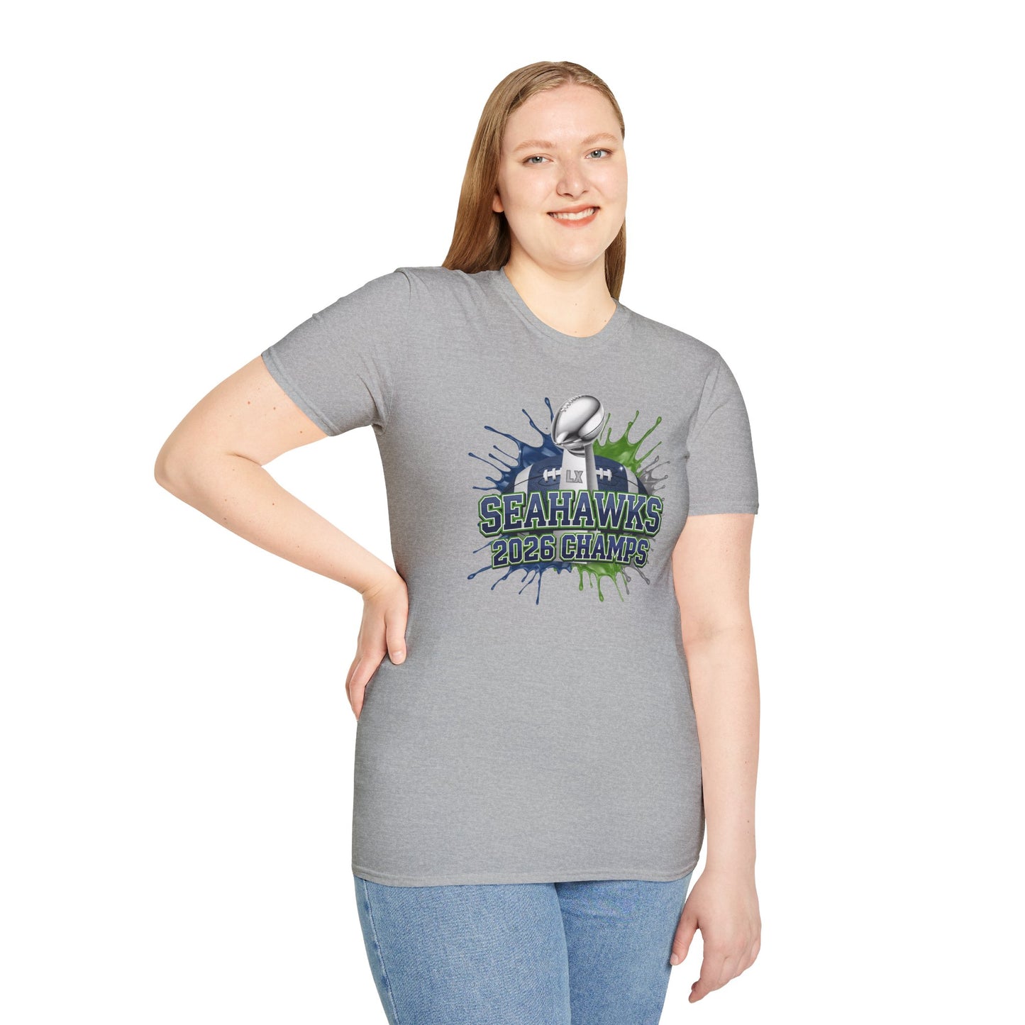 Seahawks 2026 Champions T-shirt – Seahawks Football Fan Tee, 2026 football Champs, Football Gift Shirt, Victory Tee