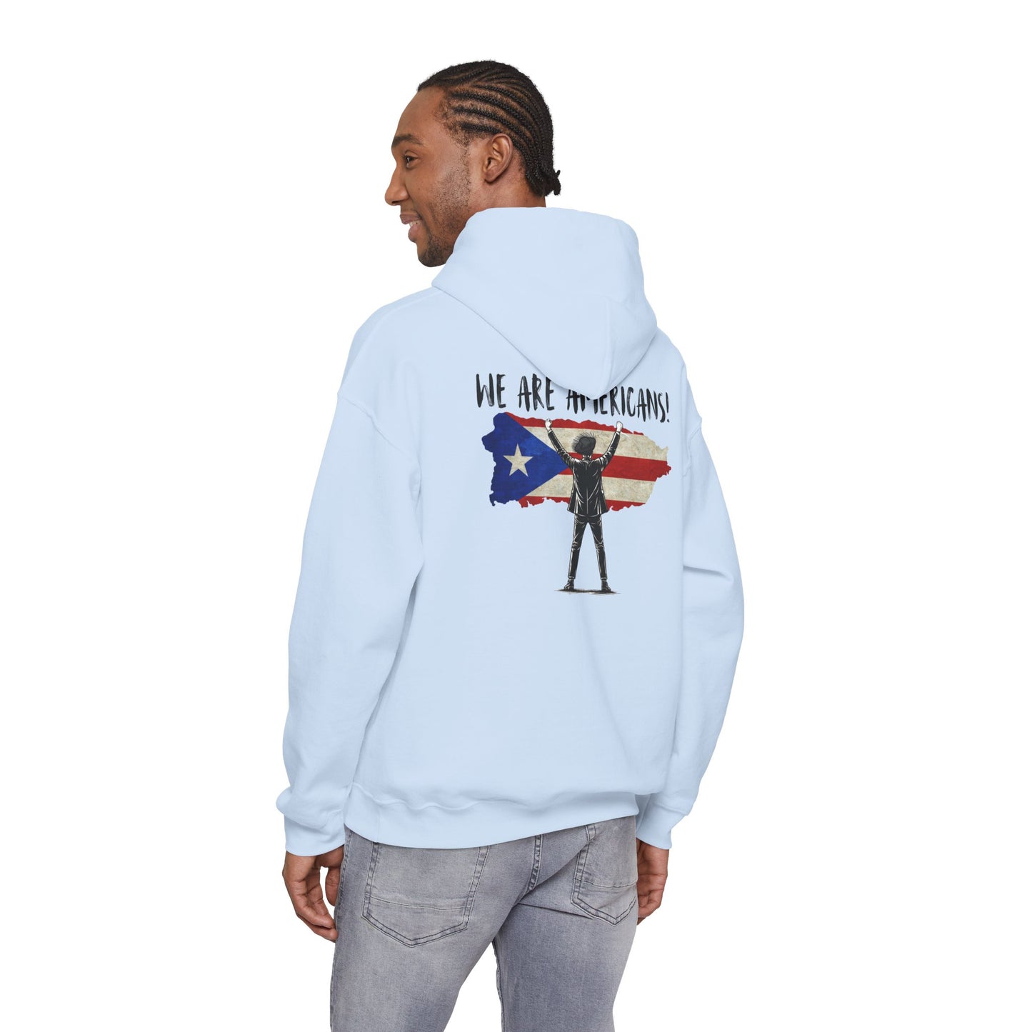 Benito Hoodie We are Americans , Benito Bowl, Football Fan Gift, Puerto Rico Boricua Heritage Culture Pride Hoodie