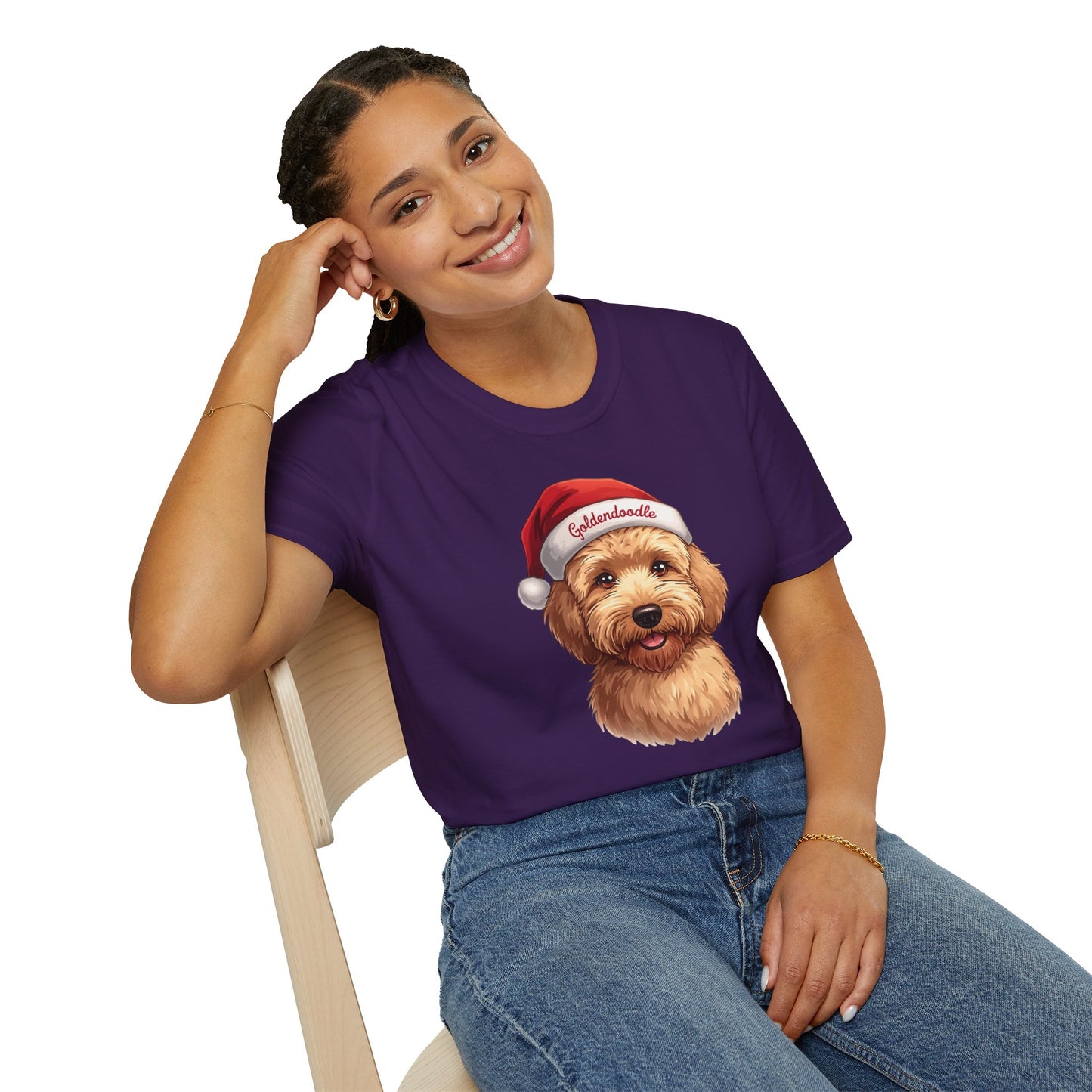 Goldendoodle Dog Portrait Shirt – Goldendoodle Dog Lover Gift, Cute Dog Mom Tee, Dog Dad Shirt, Pet Breed Apparel