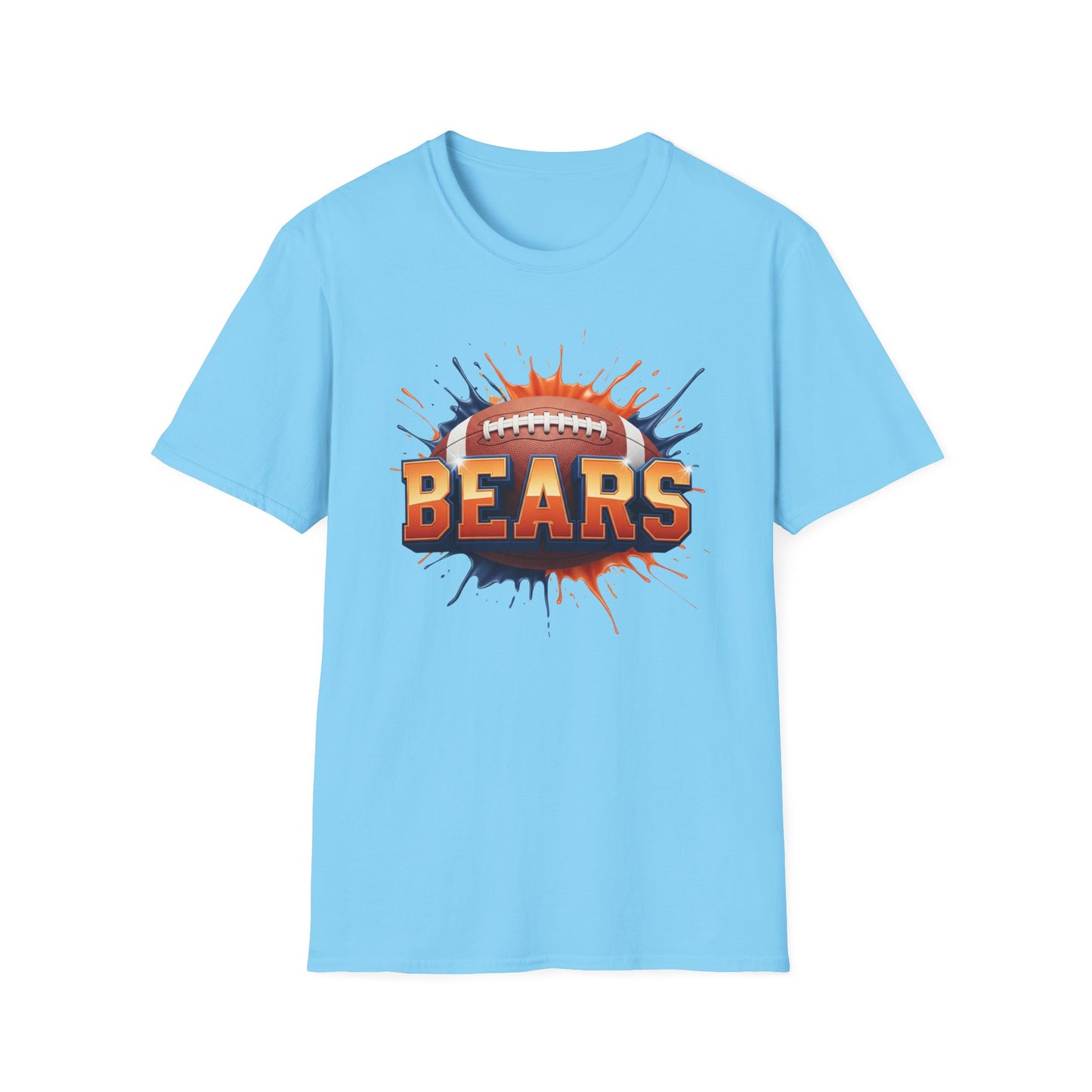 Chicago Football Unisex T-Shirt, Chicago Team Tee, Football Gift for Chicago Fans, Game Day Shirt, Sports Fan Apparel, Football Tee