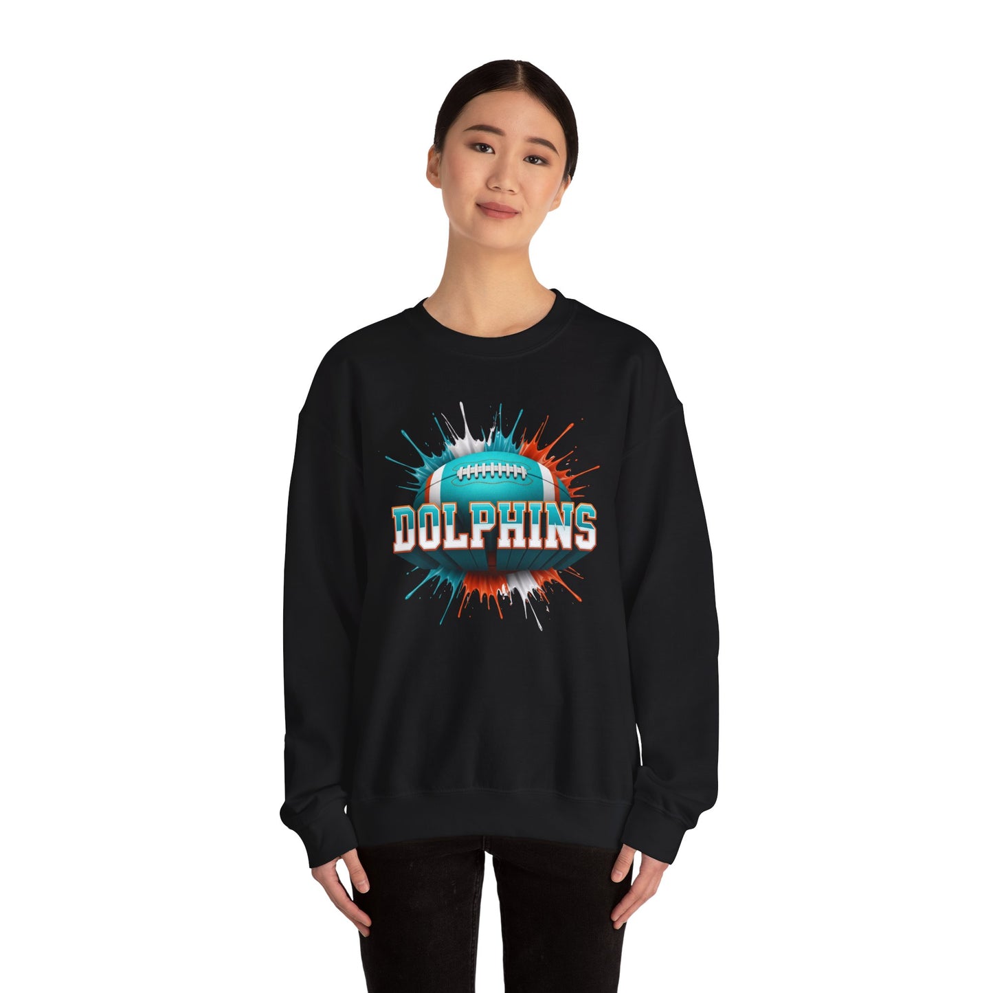 Miami Football Sweatshirt, Miami Team Sweatshirt, Football Gift for Miami Fans, Game Day Sports Fan Football Apparel