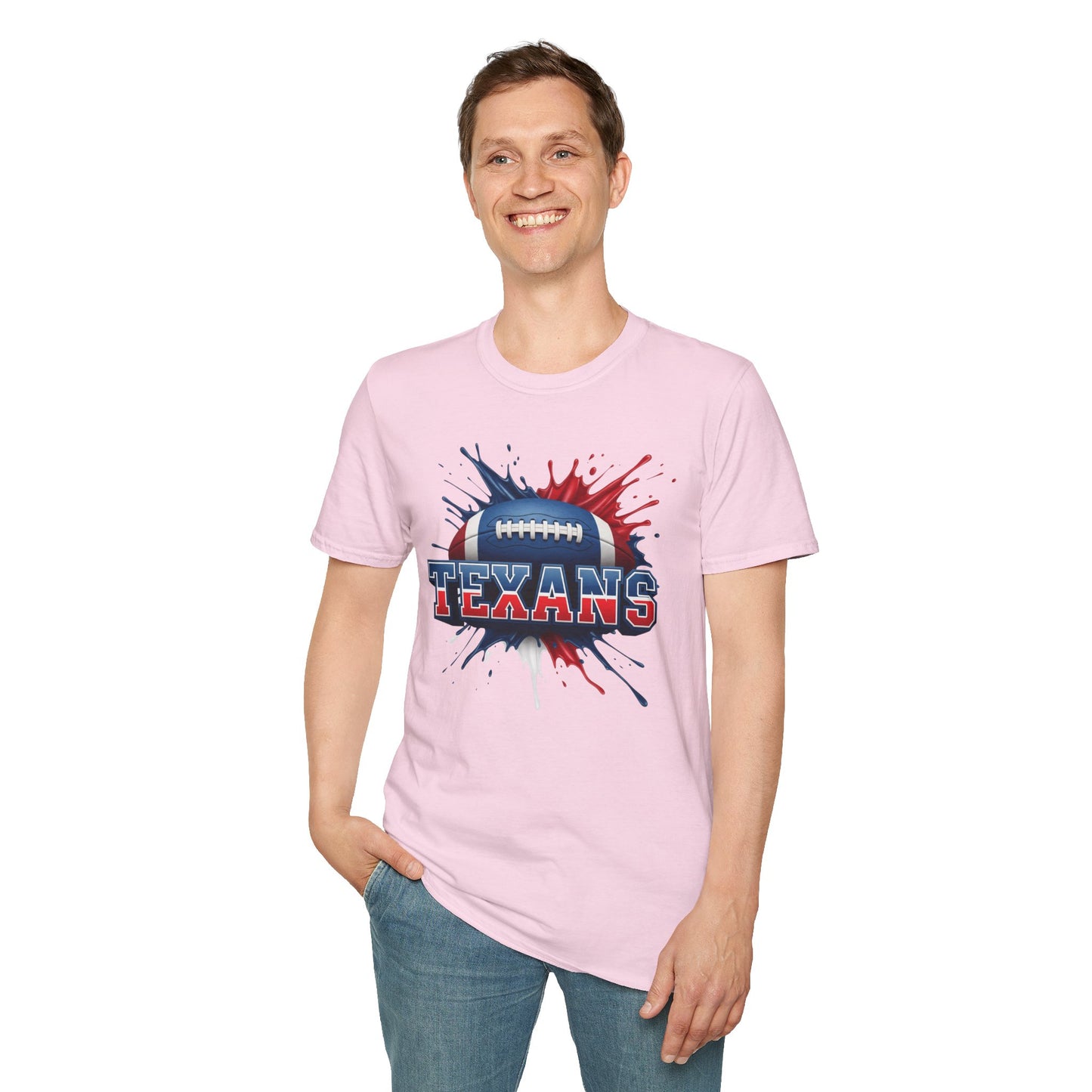 Houston Football Unisex T-Shirt, Houston Team Tee, Football Gift for Houston Fans, Game Day Shirt, Sports Fan Apparel, Football Tee