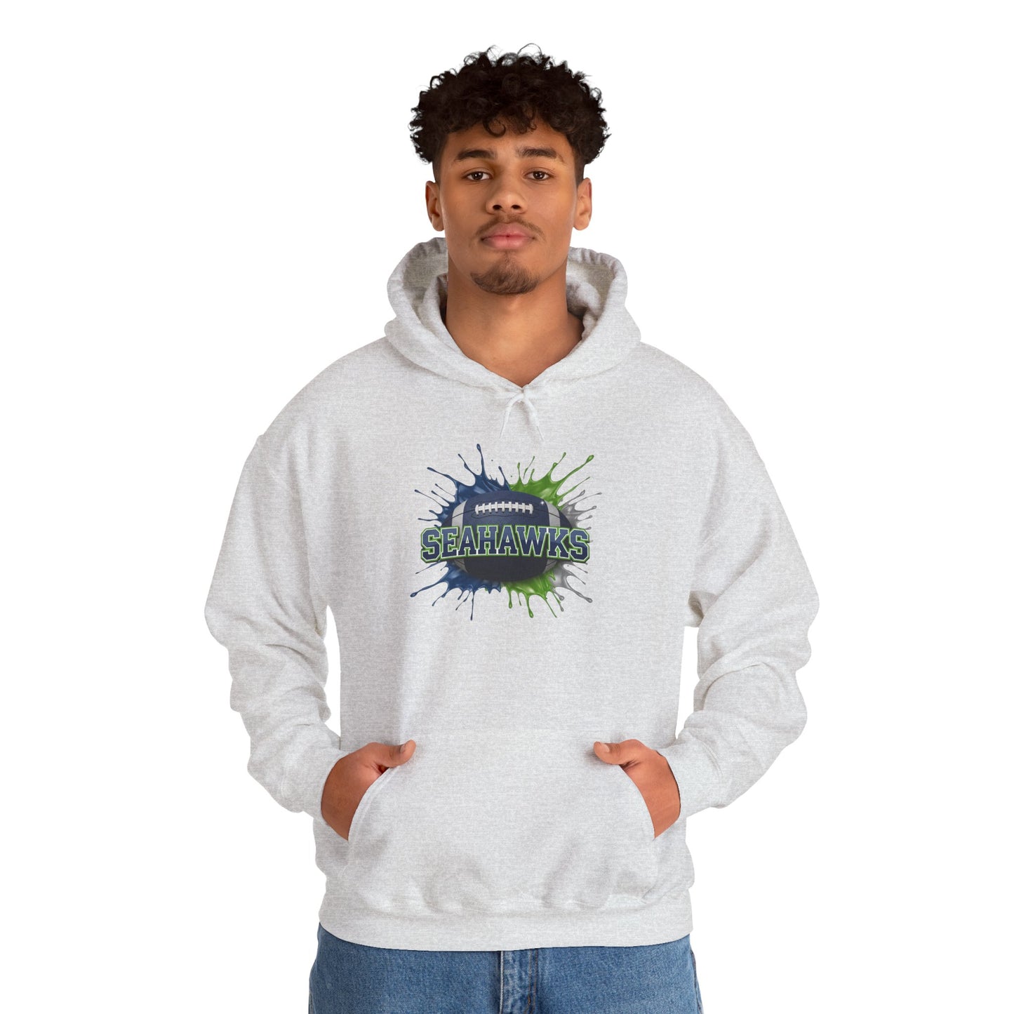 Seattle Football Hoodie, Seattle Team Hoodie, Football Gift for Seattle Fans, Game Day Sports Fan Apparel, Football Fan Gift
