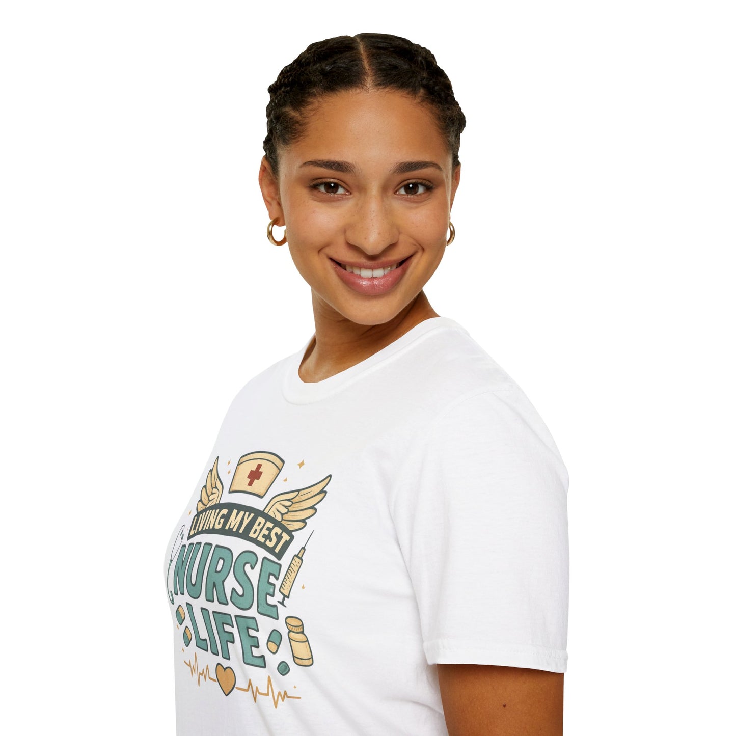 Living My Best Nurse Life Shirt – Cute Nurse Shirt for Women – RN Nurse Life Tee – Nurse Appreciation Gift, Medical Worker Shirt