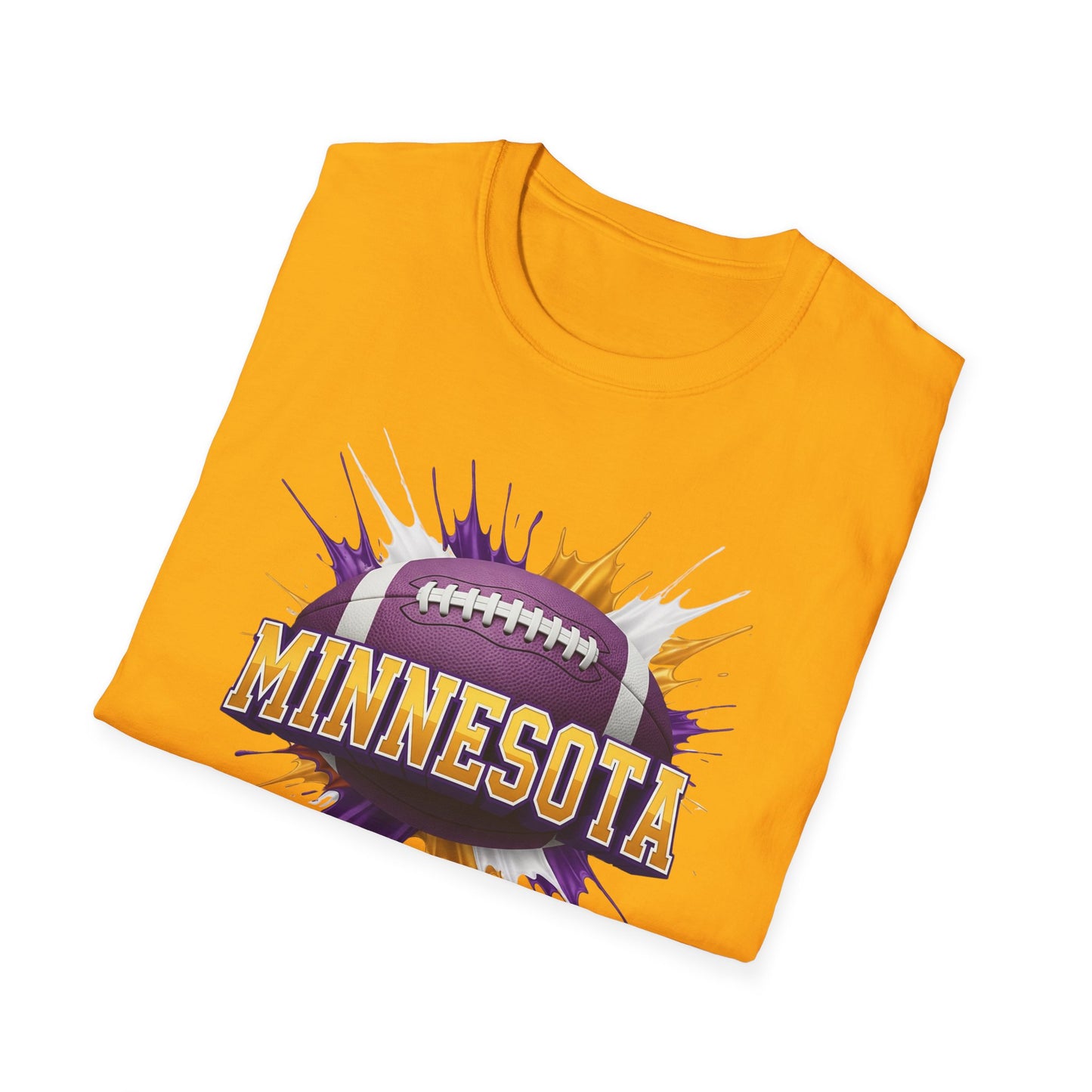 Minnesota Football Unisex T-Shirt, Minnesota Team Tee, Football Gift for Minnesota Fans, Game Day Shirt, Sports Fan Apparel Football Tee