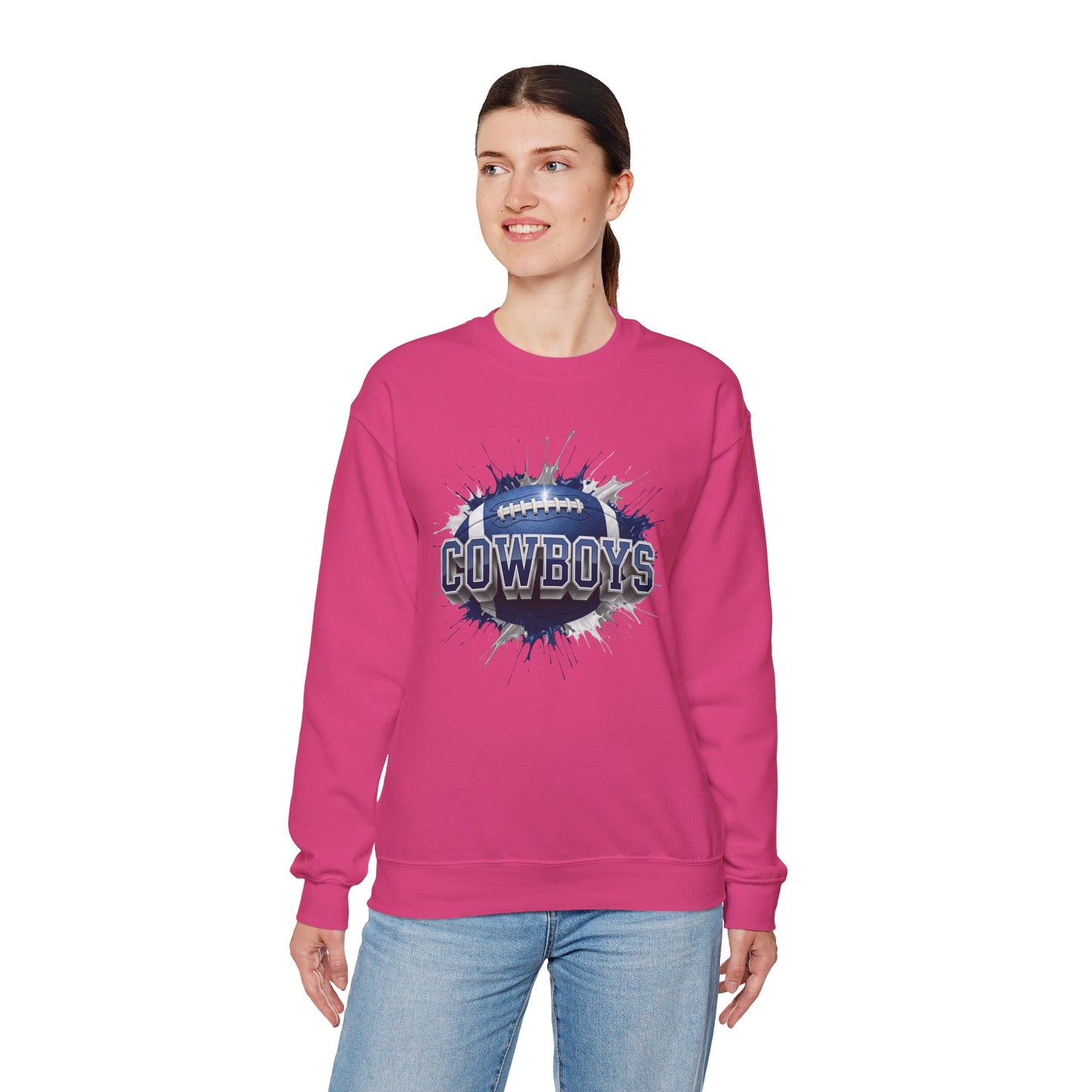 Dallas Football Sweatshirt, Dallas Team Sweatshirt, Football Gift for Dallas Fans, Game Day Sports Fan Football Apparel
