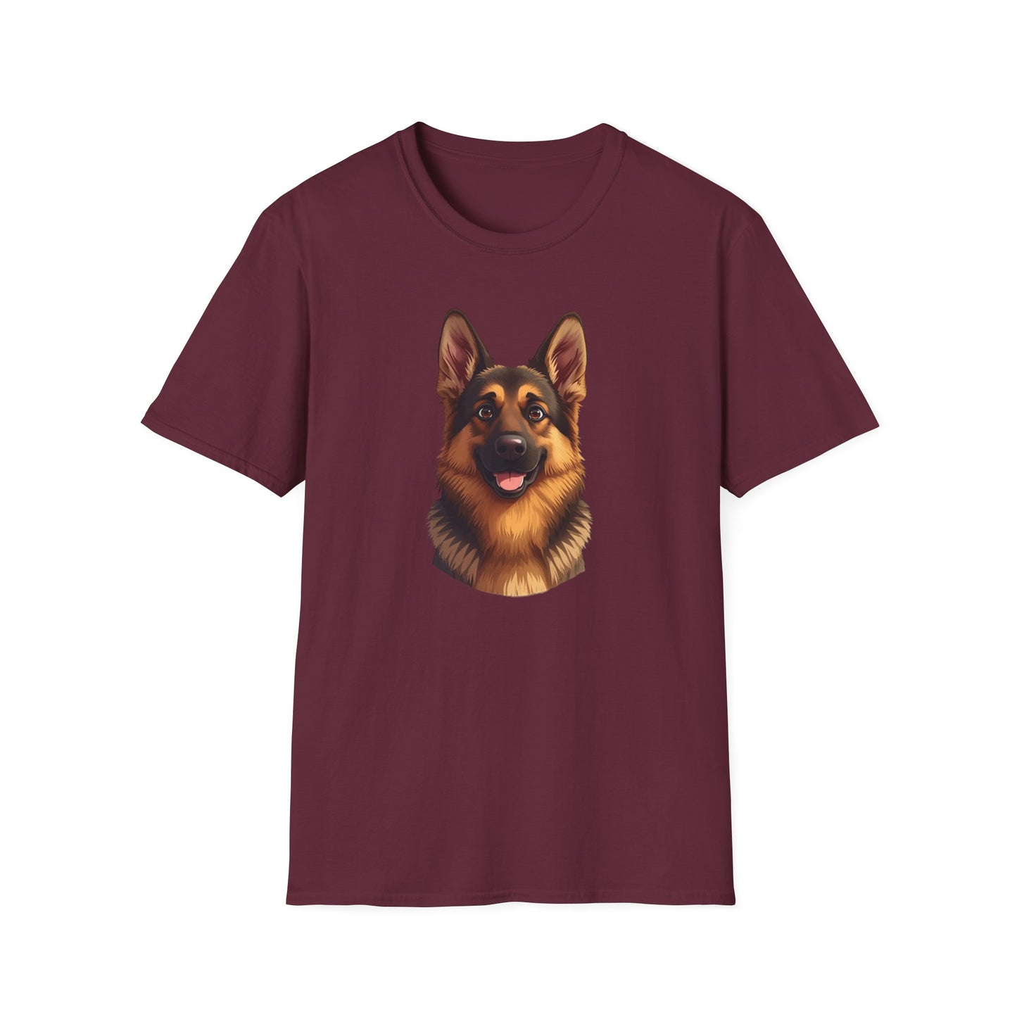 German Shepherd Dog Portrait Shirt – German Shepherd Dog Lover Gift, Cute Dog Mom Tee, Dog Dad Shirt, Pet Breed Apparel