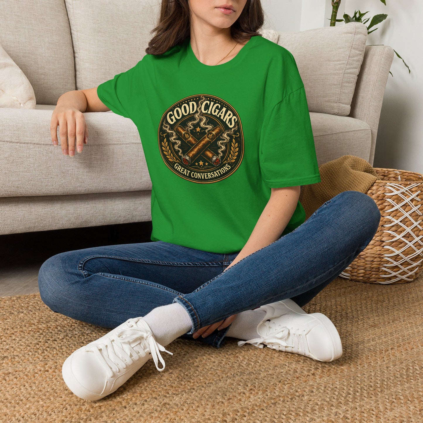 Good Cigars Great Conversations T-Shirt – Cigar Aficionado Graphic Tee