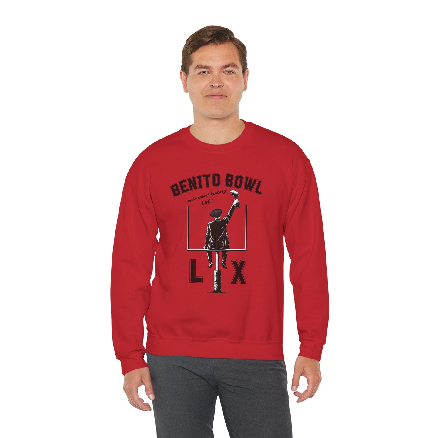 Benito Bowl LX Witnessed History Live Halftime Sweatshirt, Football Fan Gift, Benito Sweatshirt, Puerto Rico Boricua Heritage
