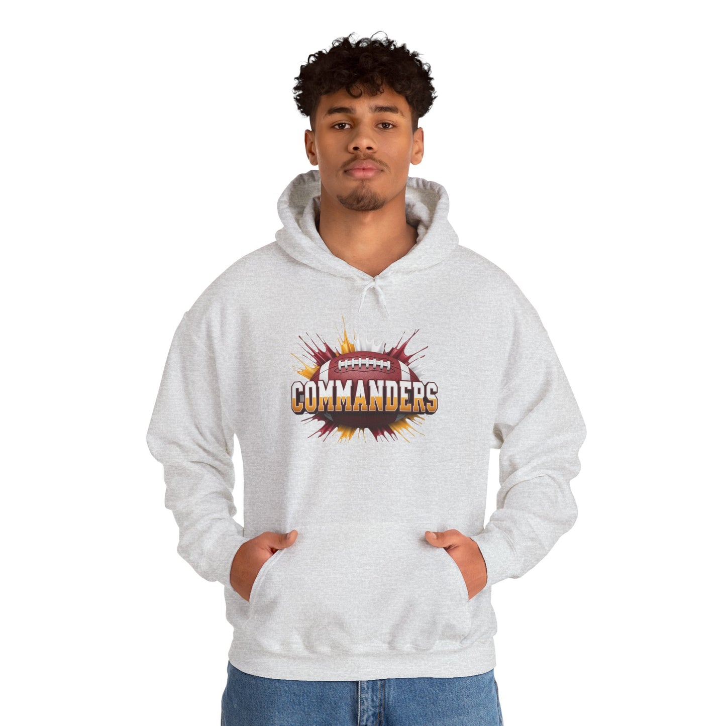 Washington Football Hoodie, Washington Team Hoodie, Football Gift for Washington Fans, Game Day Sports Fan Apparel Gift