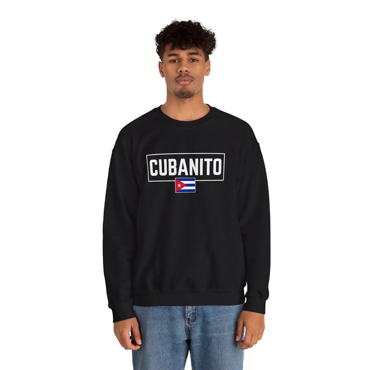 CUBANITO Sweatshirt – Cuban Flag Sweatshirt for Men, Latino Pride Sweatshirt, Cuba Heritage Top, Cuban Culture Graphic Sweatshirt