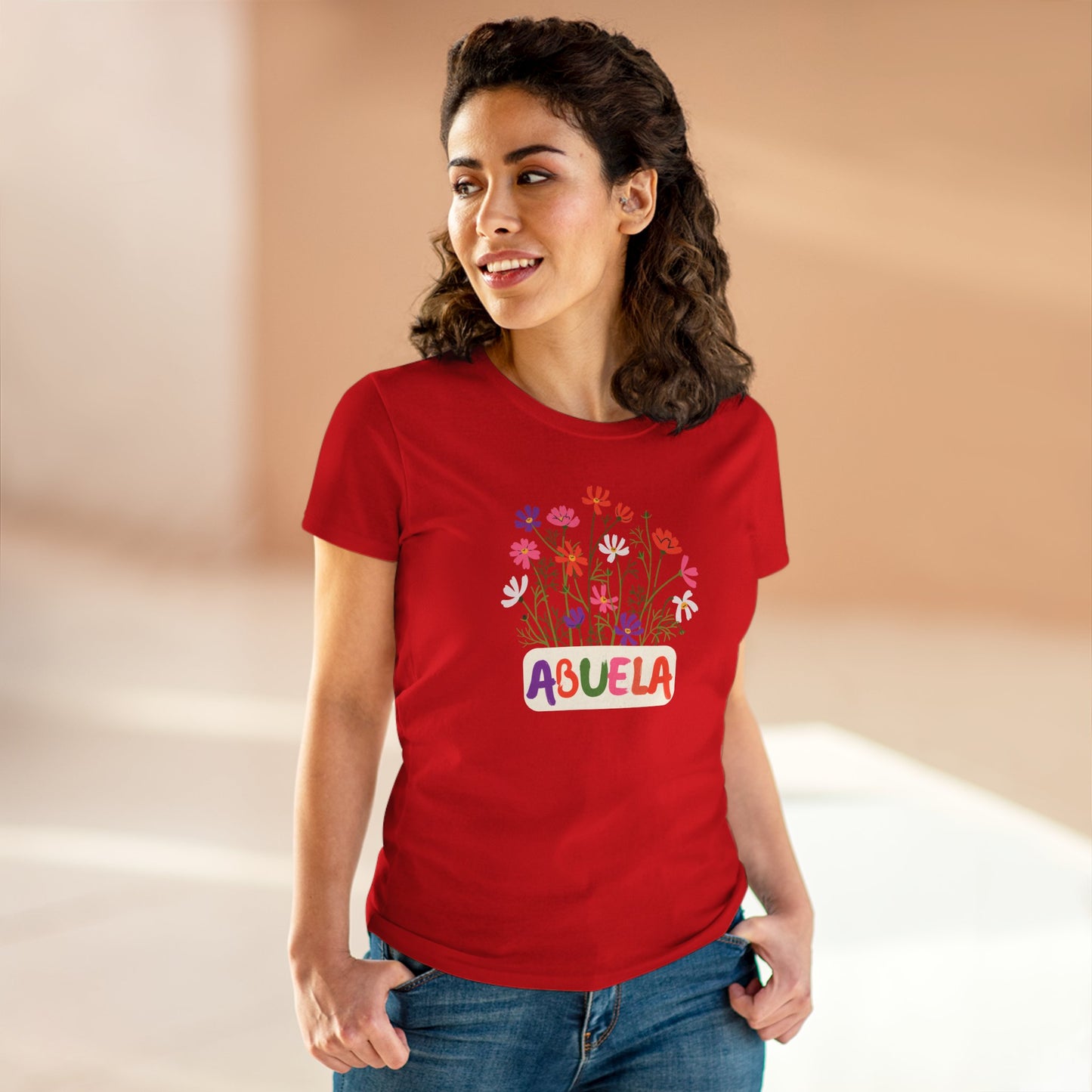 Abuela con Flores Shirt, Gift for Grandma, Gift for Abuela, Mothers Day Gift, Dia de las madres regalo, Abuela Gifts, Gift for Mom