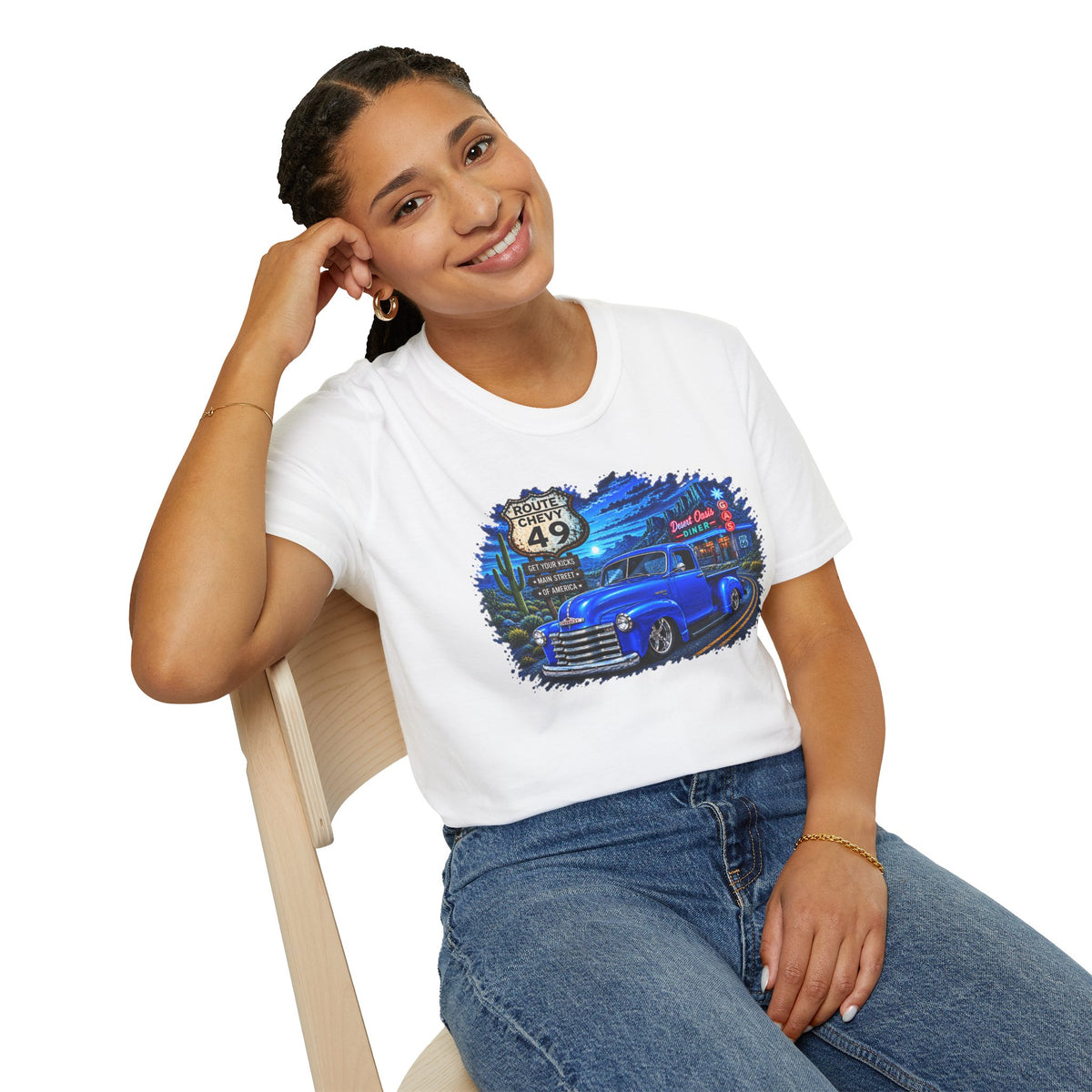 Classic Pickup Truck Shirt, Vintage Truck T-Shirt, Desert Highway Tee, Retro Diner Car Lover Gift