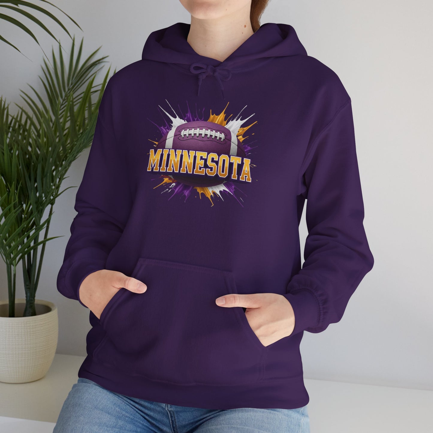 Minnesota Football Hoodie, Minnesota Team Hoodie, Football Gift for Minnesota Fans, Game Day Sports Fan Apparel, Football Fan Gift