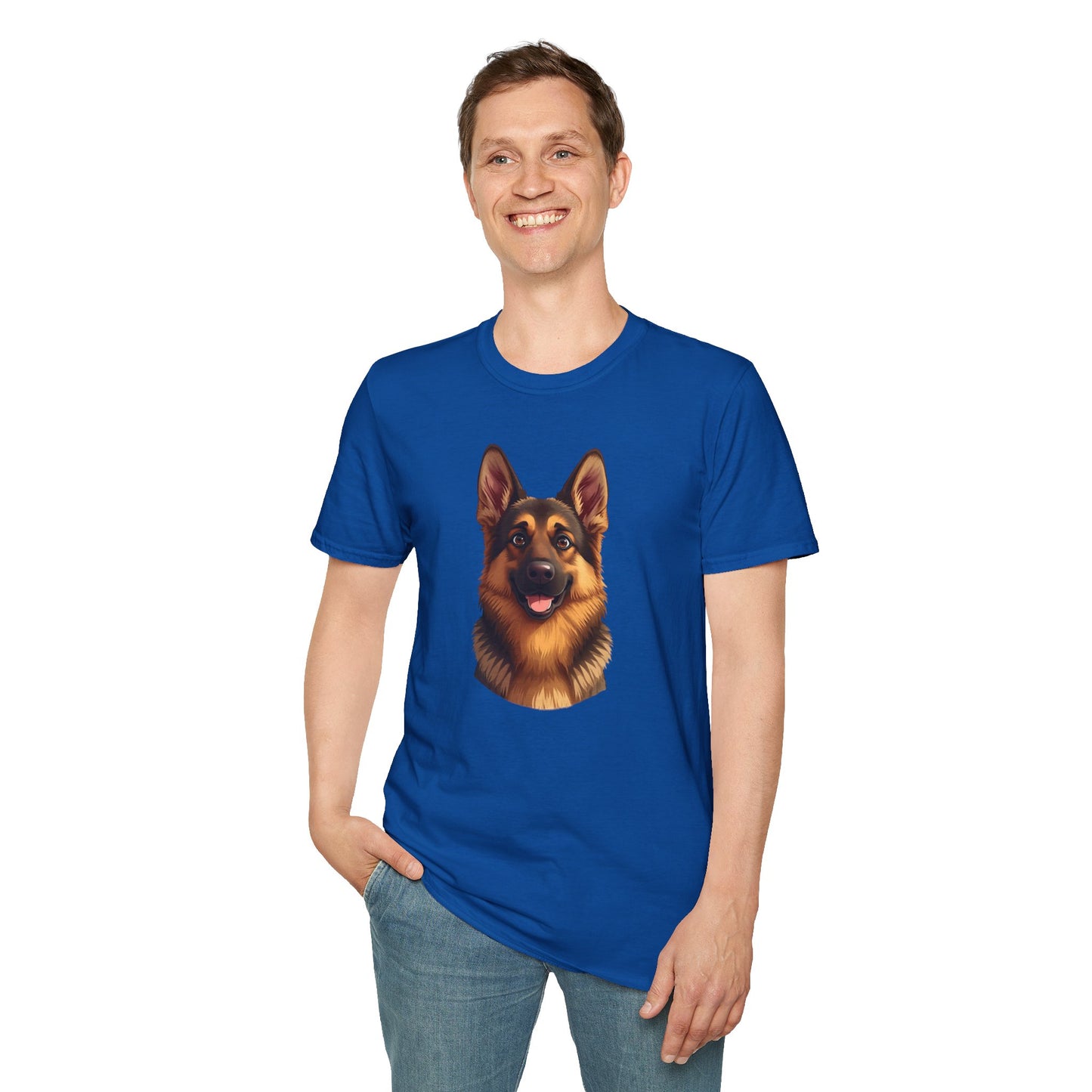 German Shepherd Dog Portrait Shirt – German Shepherd Dog Lover Gift, Cute Dog Mom Tee, Dog Dad Shirt, Pet Breed Apparel