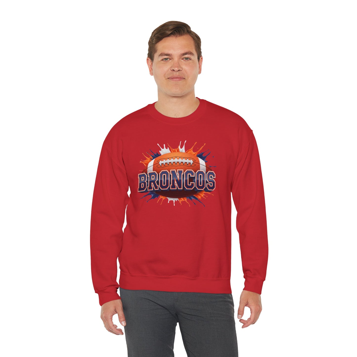 Denver Football Sweatshirt, Denver Team Sweatshirt, Football Gift for Denver Fans, Game Day Sports Fan Football Apparel