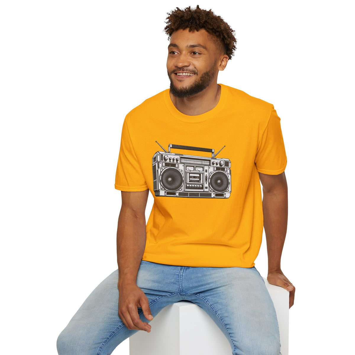 Boombox T-Shirt, Retro Music Shirt, Vintage Cassette Radio Tee, 80s 90s Nostalgia, Music Lover Gift