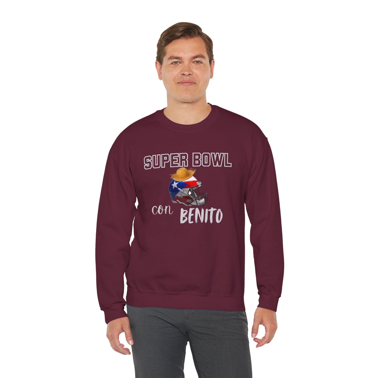 Benito Bowl Halftime 2026 Sweatshirt, Benito Bowl Shirt, Football Fan Gift, Puerto Rico Heritage Sweatshirt, Boriqua Pride Gift