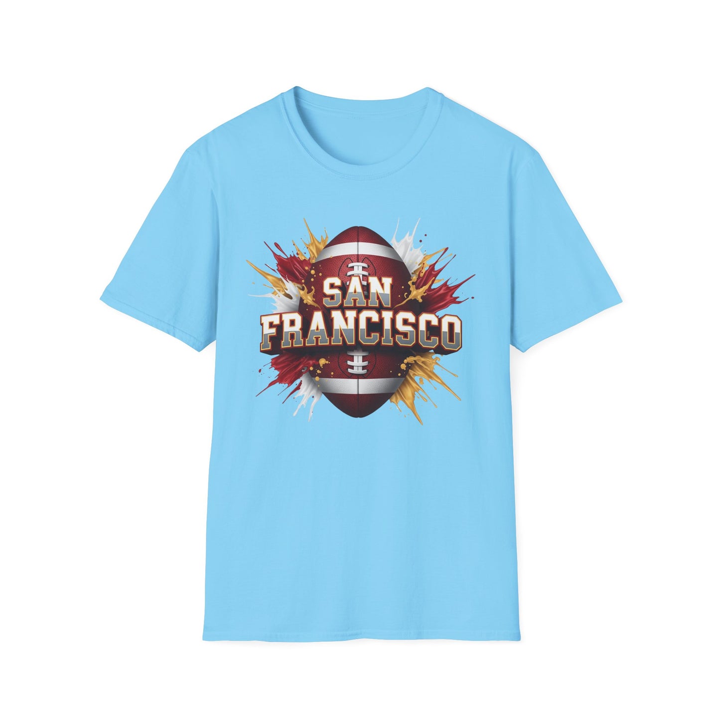 San Francisco Football Unisex T-Shirt, San Francisco Team Tee, Football Gift for San Francisco Fans, Game Day Shirt, Sports Fan Apparel