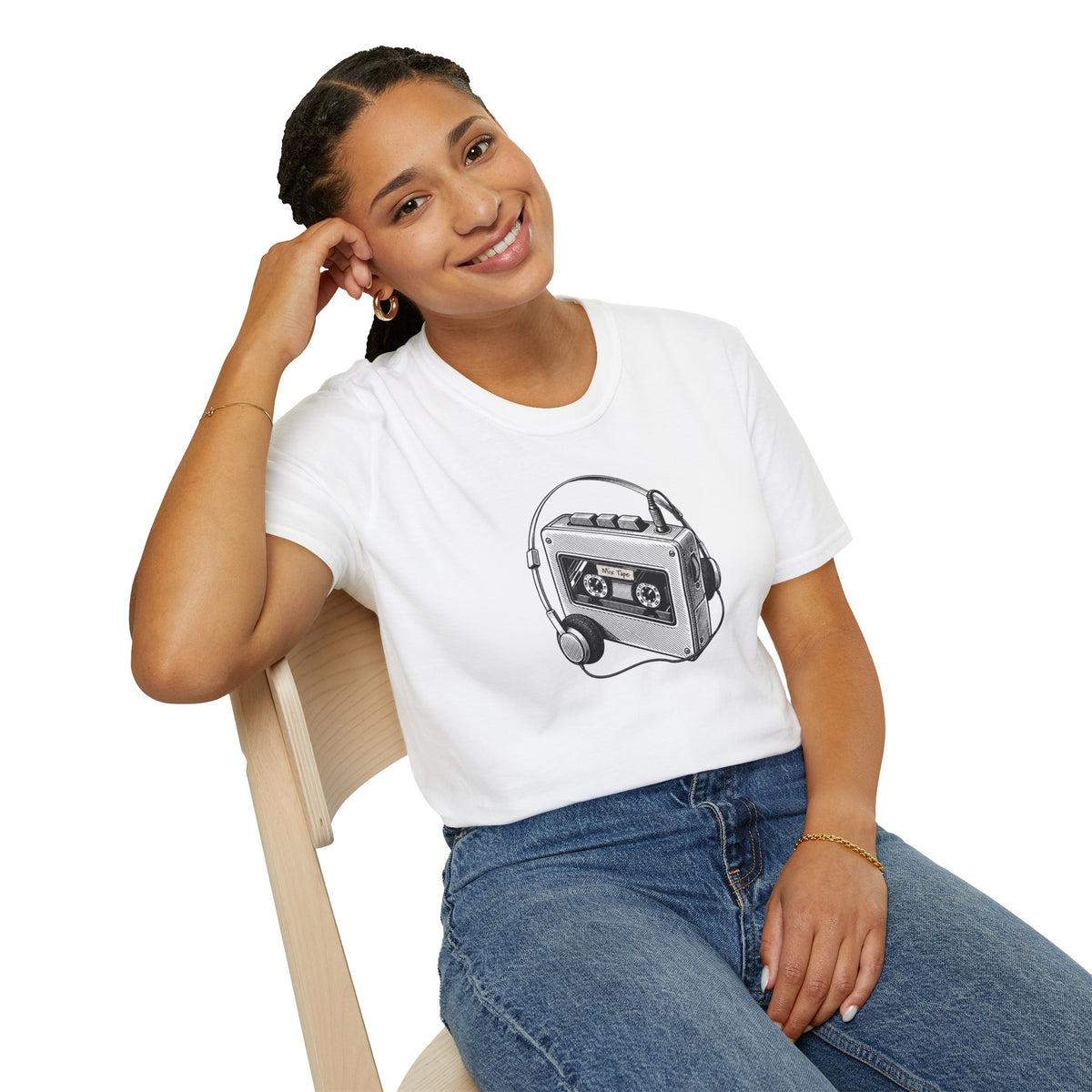 Cassette Tape Shirt, Retro Cassette Player T-Shirt, Mixtape Tee, Vintage Audio Shirt, Music Lover Gift