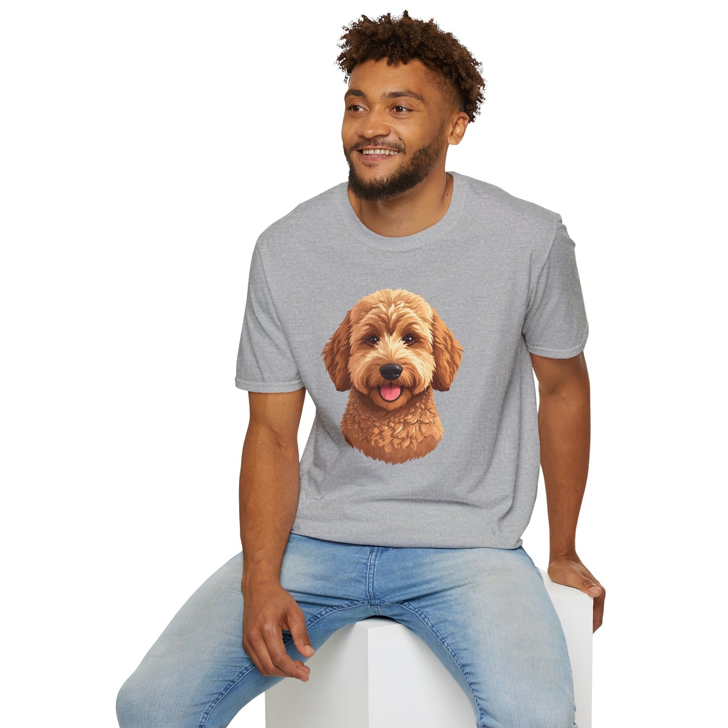 Goldendoodle Dog Portrait Shirt – Goldendoodle Dog Lover Gift, Cute Dog Mom Tee, Dog Dad Shirt, Pet Breed Apparel