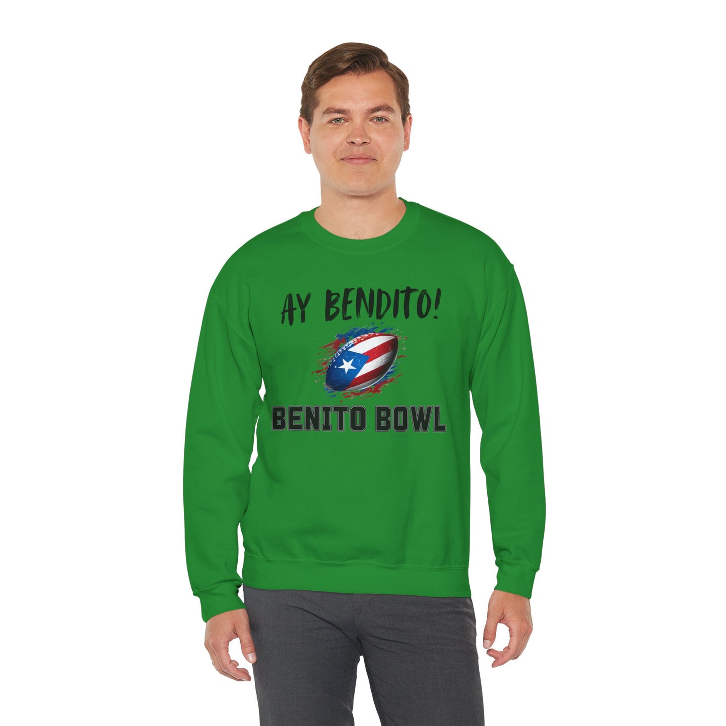 Ay Bendito! Benito Bowl Sweatshirt, Halftime Benito Shirt, Football Fan Gift, Benito Sweatshirt, Puerto Rico Heritage Boriqua Pride Gift