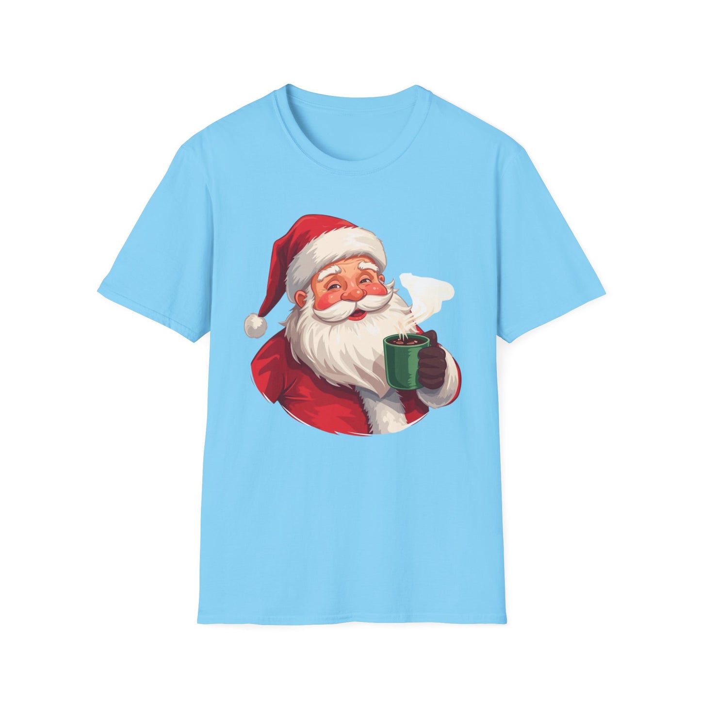 Santa enjoying Hot Chocolate Shirt, Family Christmas Shirts, Christmas T Shirt, Holiday Shirt, Cute Xmas Shirt for the family, Holiday Gift