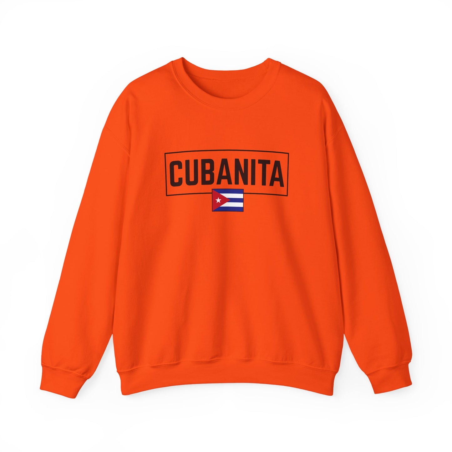 CUBANITA Sweatshirt – Cuban Flag Sweatshirt for Women, Latino Pride Sweatshirt, Cuba Heritage Top, Cuban Culture Graphic Sweatshirt