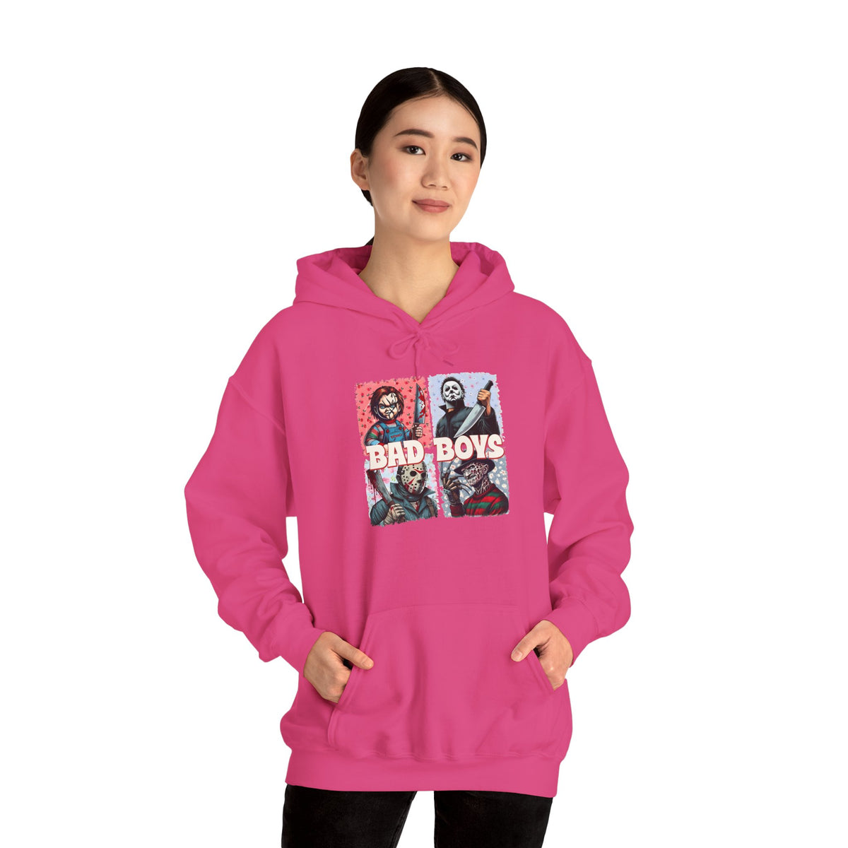Horror Movie Villains Halloween Bad Boys Unisex Hoodie, Scary Movie Pullover, Horror Movie Sweatshirt, Halloween Costume Hoodie
